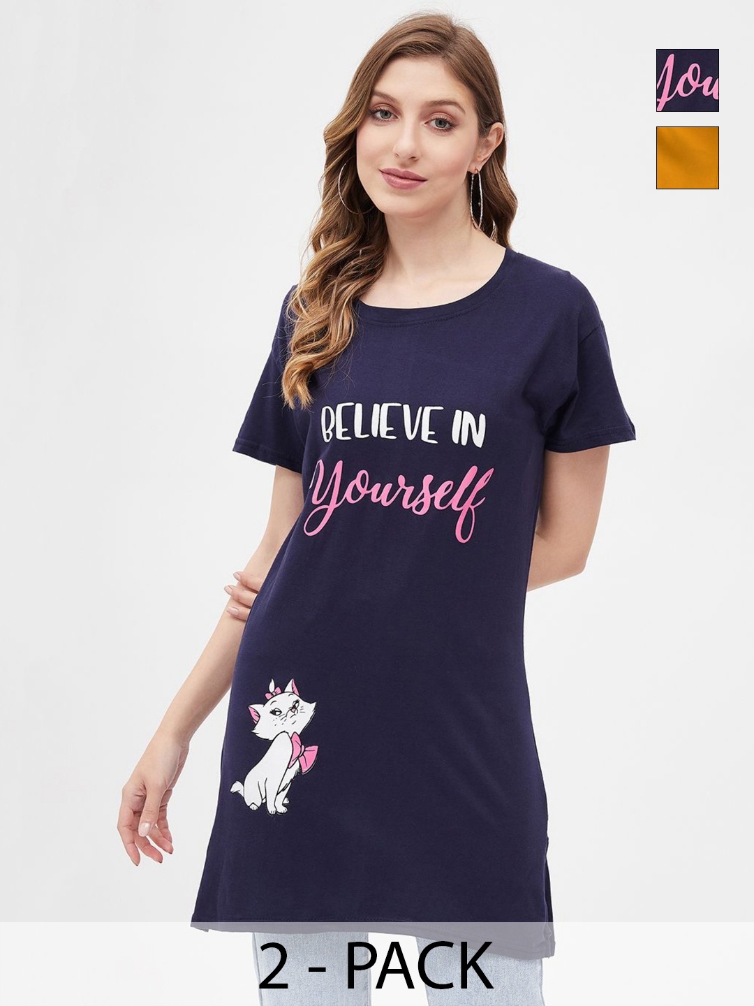 

Dreambe Women 2 Printed T-shirt, Multi