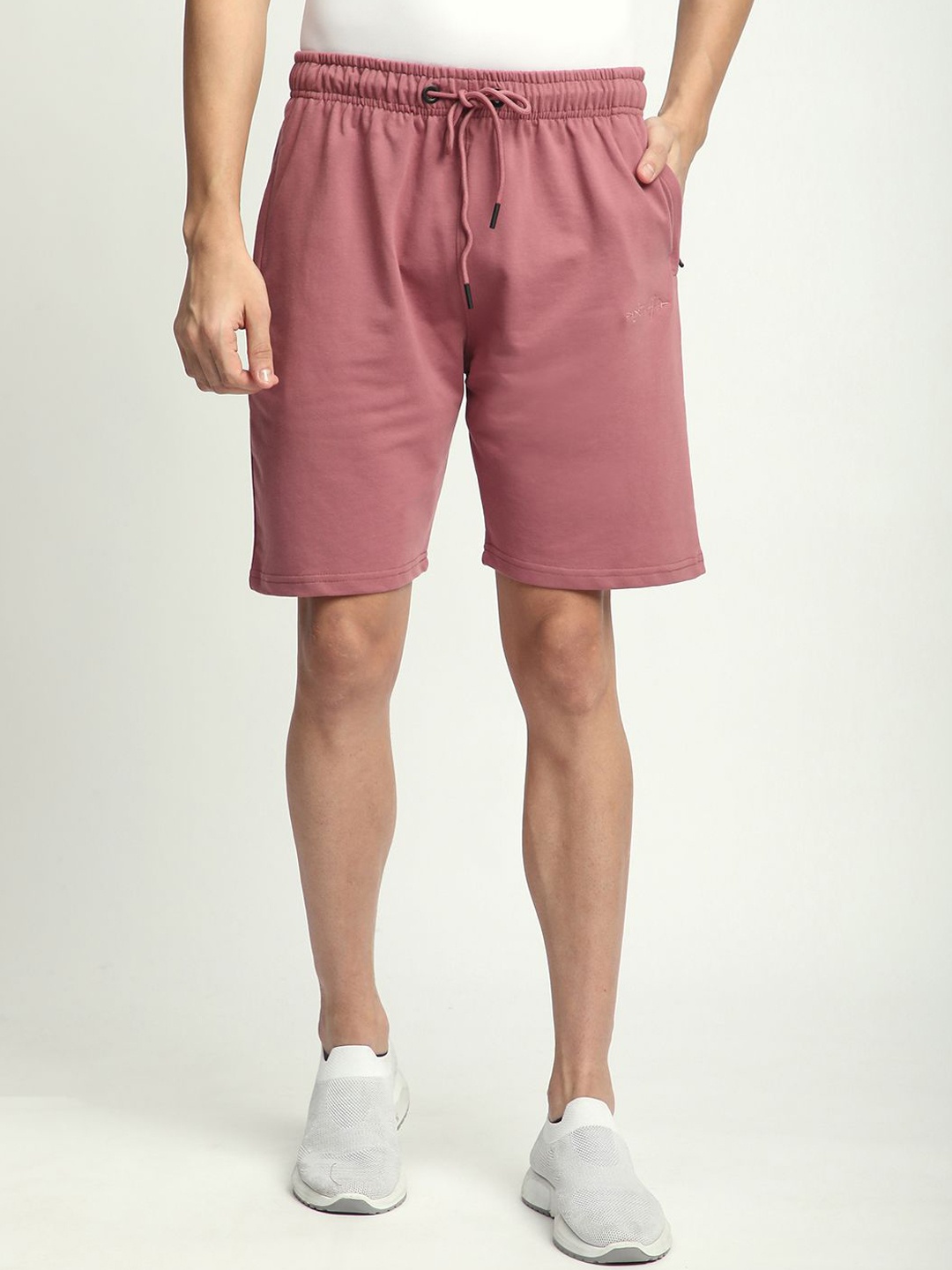 

Stitch Hub Men Mid-Rise Regular Fit Cotton Shorts, Rose