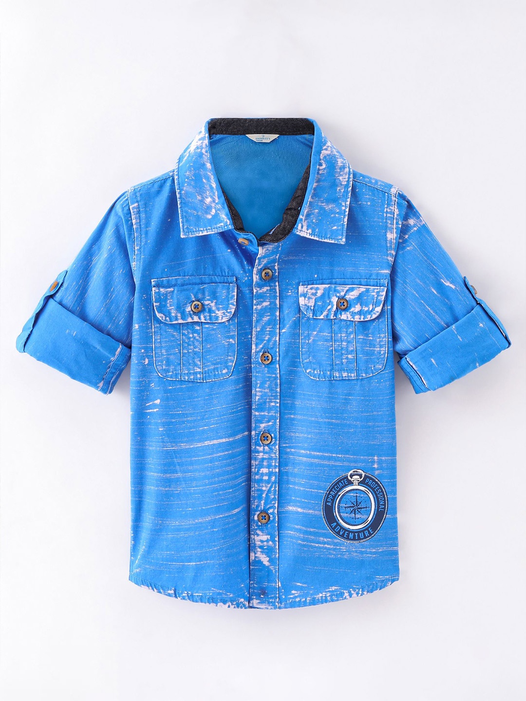 

Infinity Boys Opaque Casual Shirt, Blue