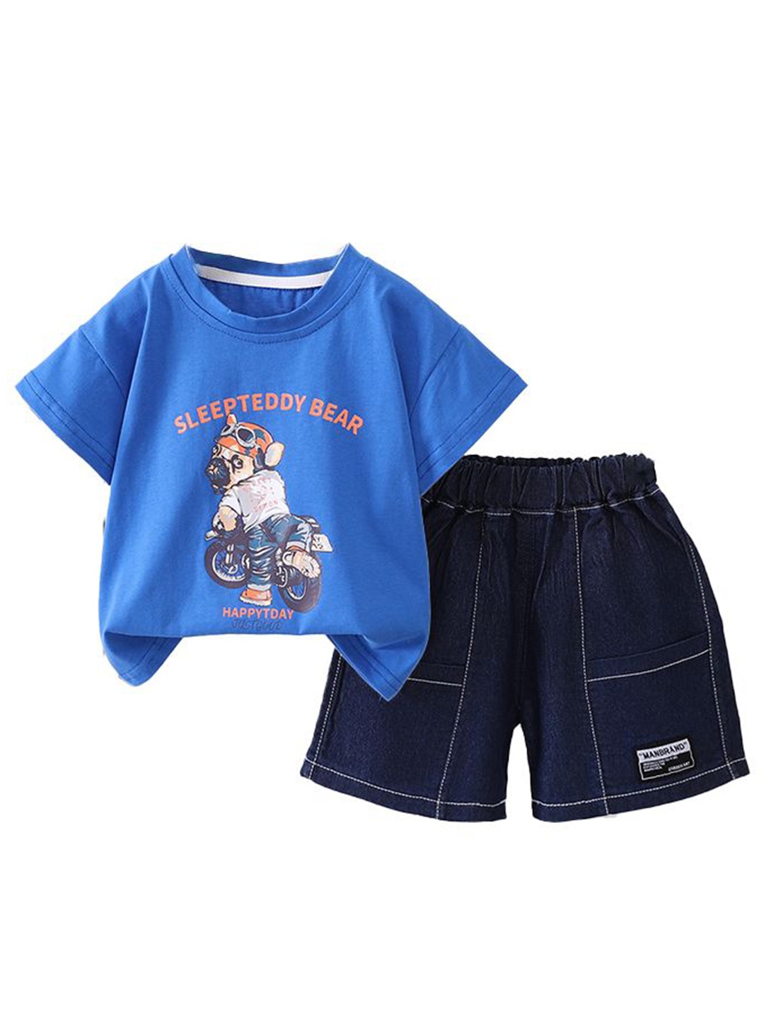 

StyleCast x Revolte Boys Printed T-shirt With Shorts, Blue