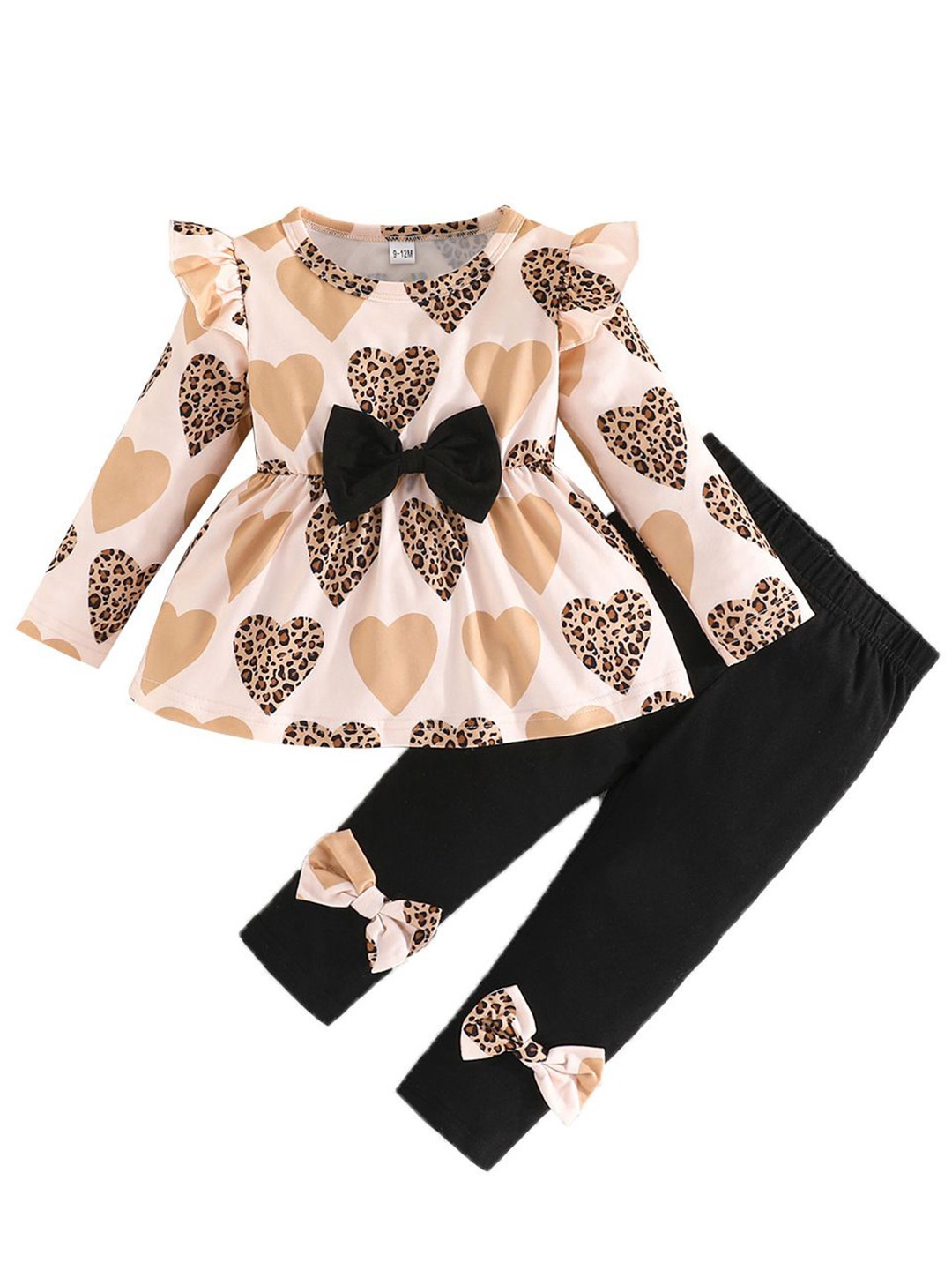 

StyleCast x Revolte Girls Printed Top With Trousers, Beige