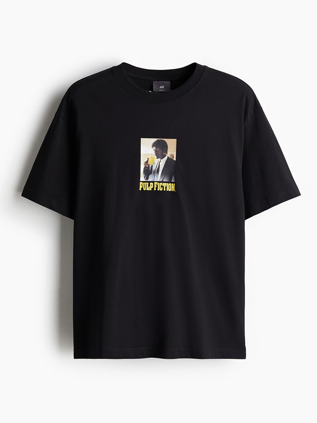 

H&M Loose Fit Printed T-Shirt, Black