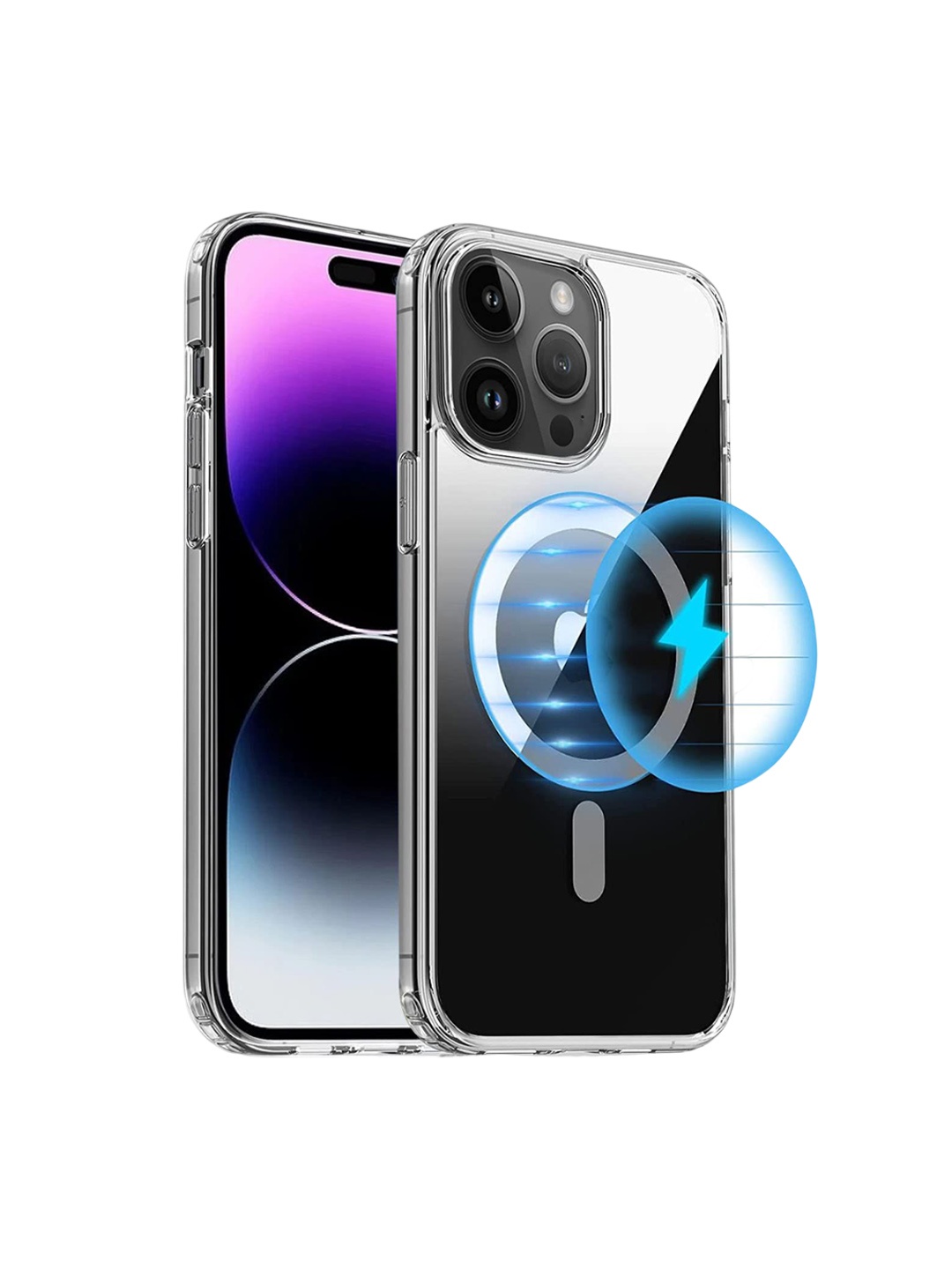 

LIRAMARK Solid Printed iPhone 15 Pro Max Back Case Mobile Accessories, Transparent