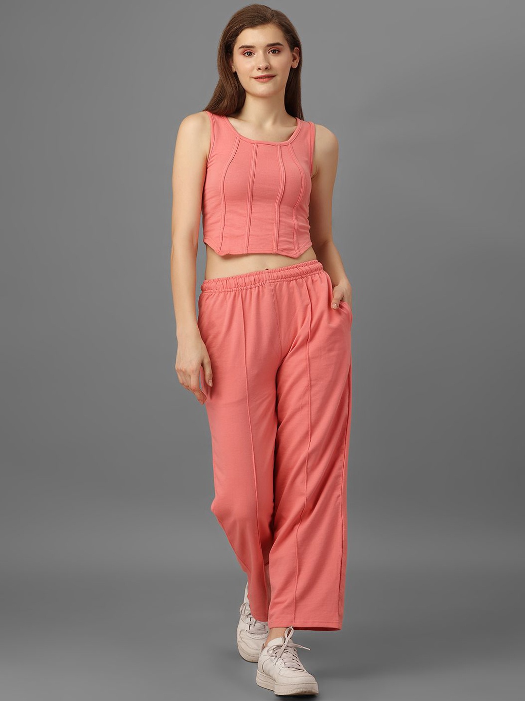 

SXV STYLE Top With Trousers, Peach