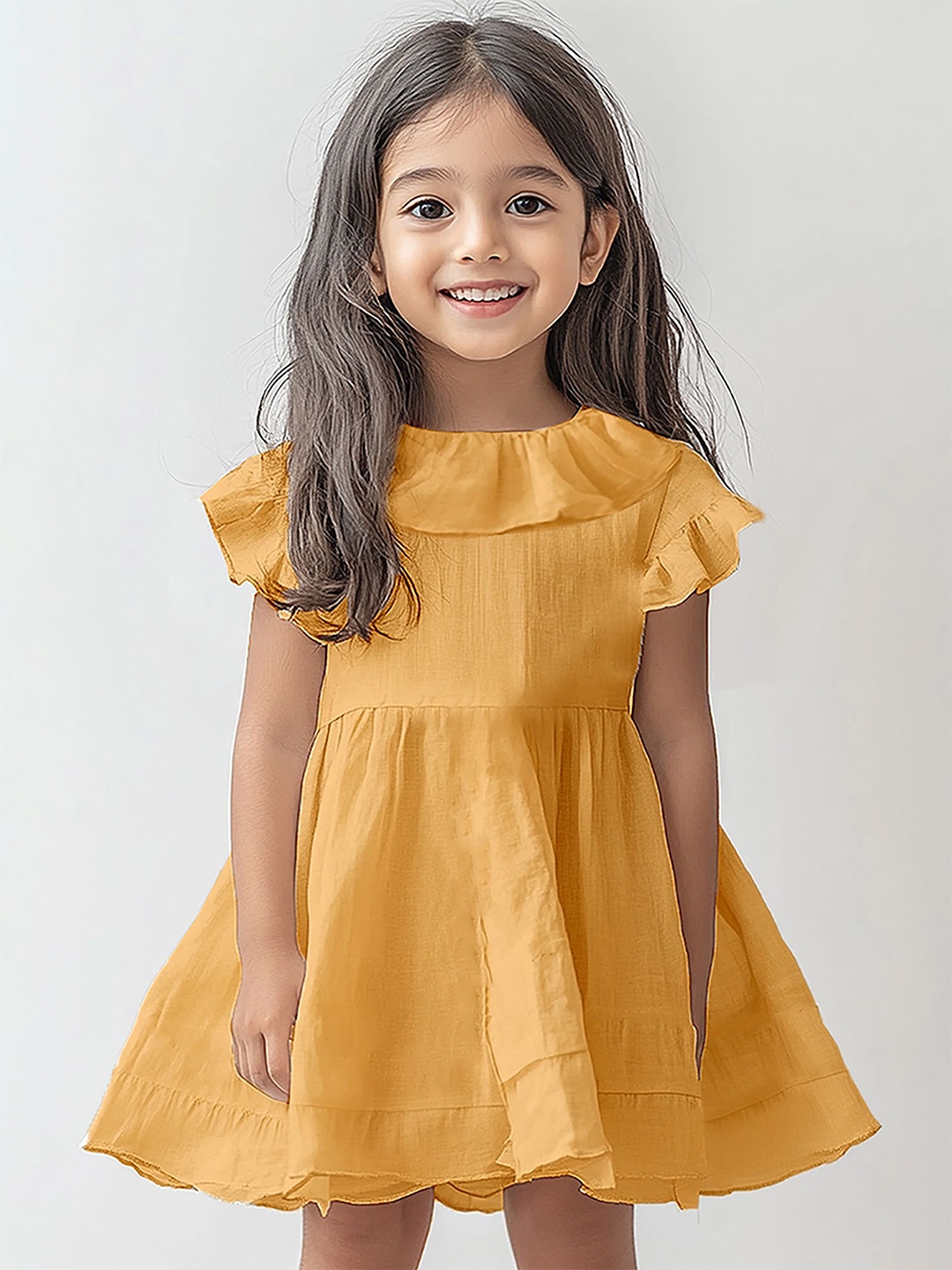 

Kidbea Girls Fit & Flare Dress, Yellow