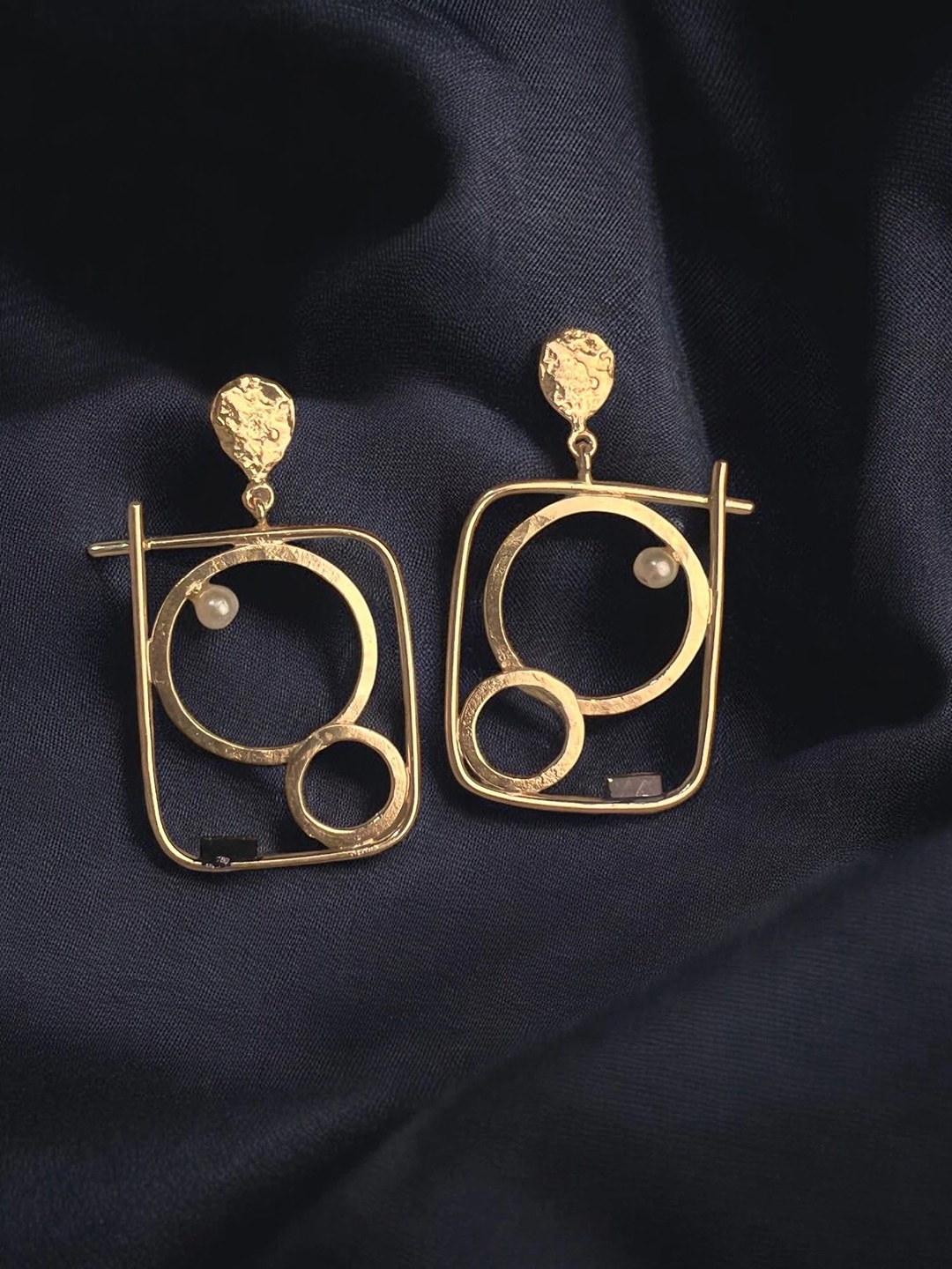 

VOGUE BY RITU Contemporary Drop Earrings, Gold