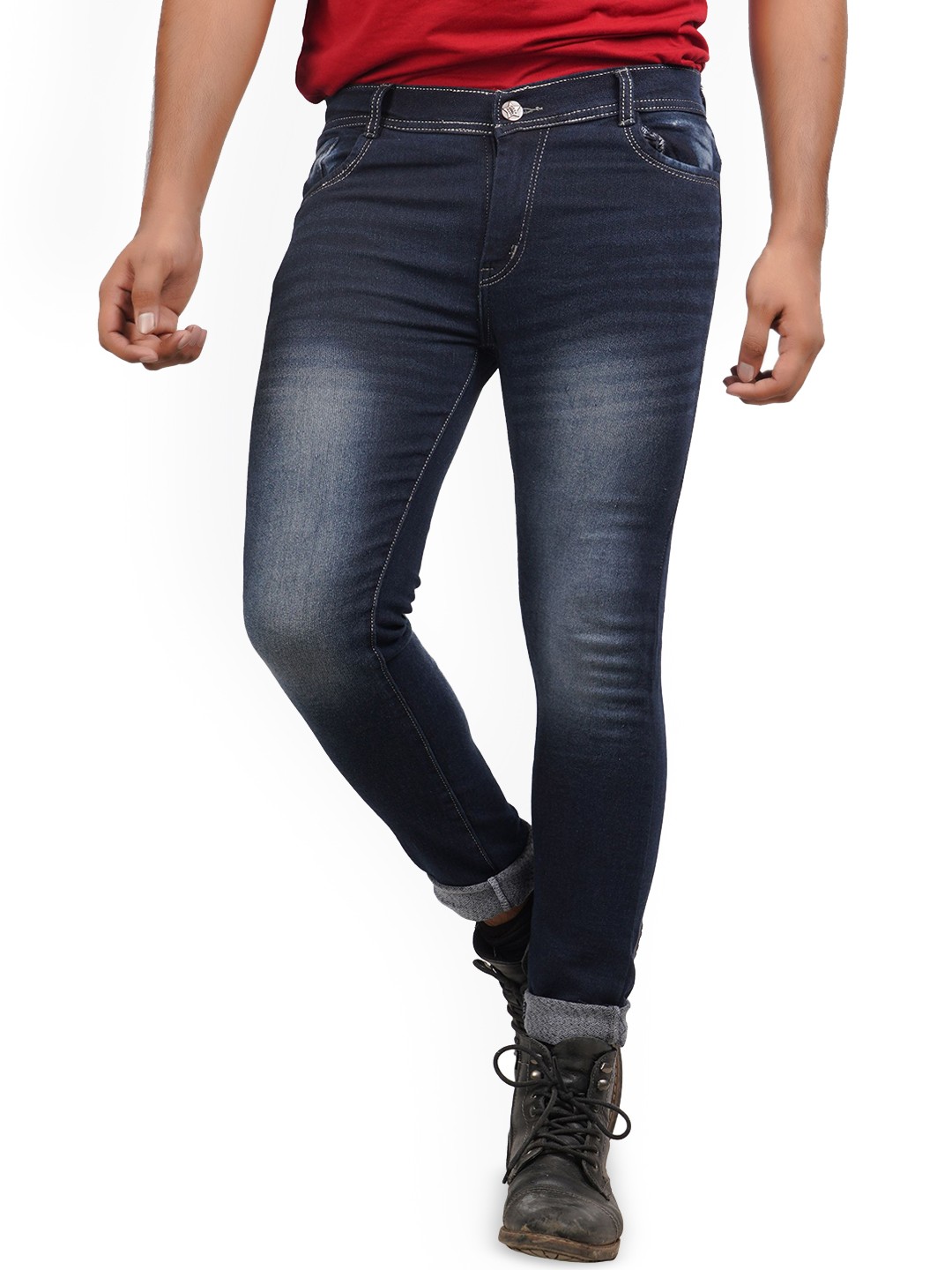 

LINARIA Men Classic Slim Fit Light Fade Jeans, Blue