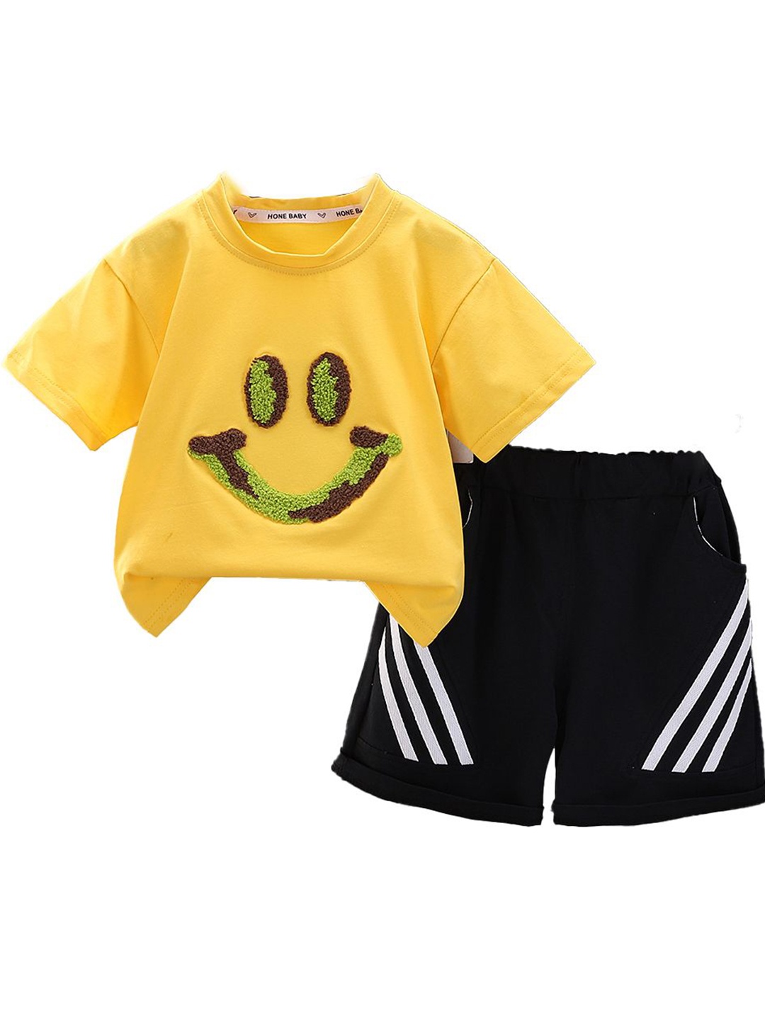 

StyleCast x Revolte Boys Embroidered T-shirt With Shorts, Yellow