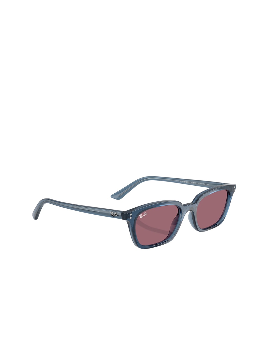 

Ray-Ban Unisex Square Sunglasses with UV Protected Lens, Violet