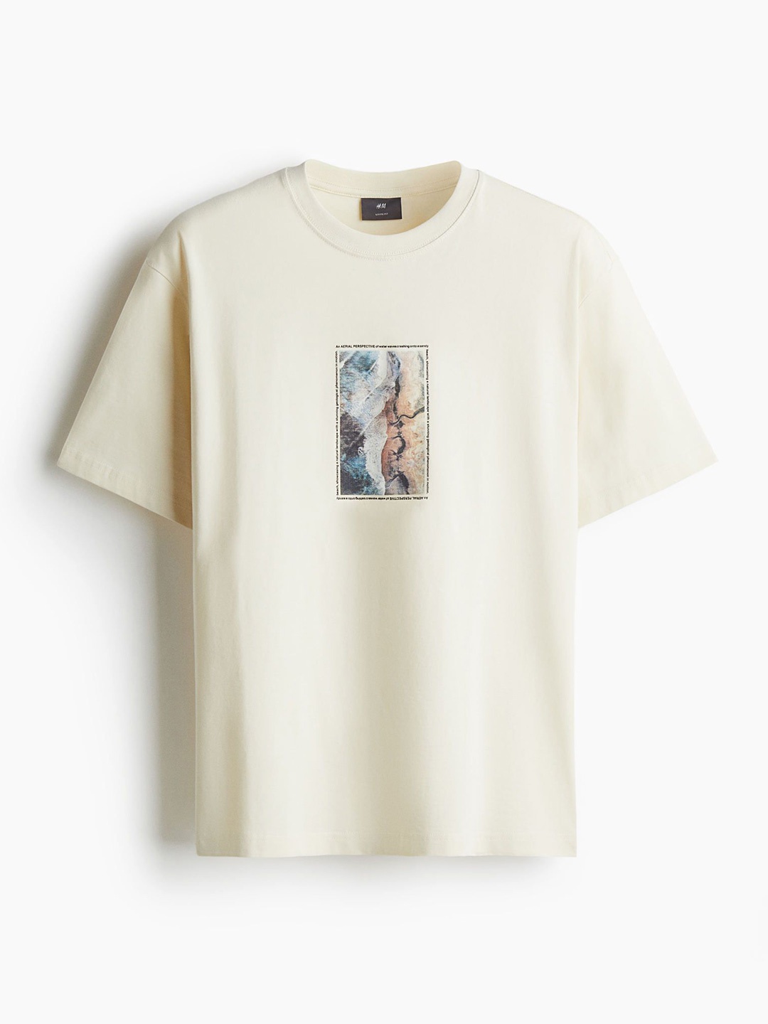 

H&M Loose Fit Printed T-Shirt, White