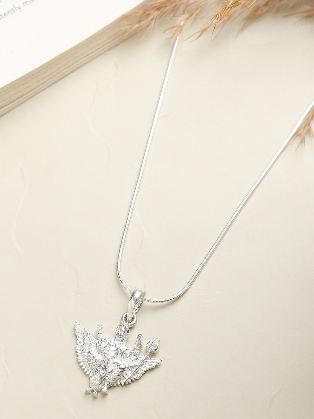 

Metronaut 925 Sterling Silver Goddess Laxmi Pendant