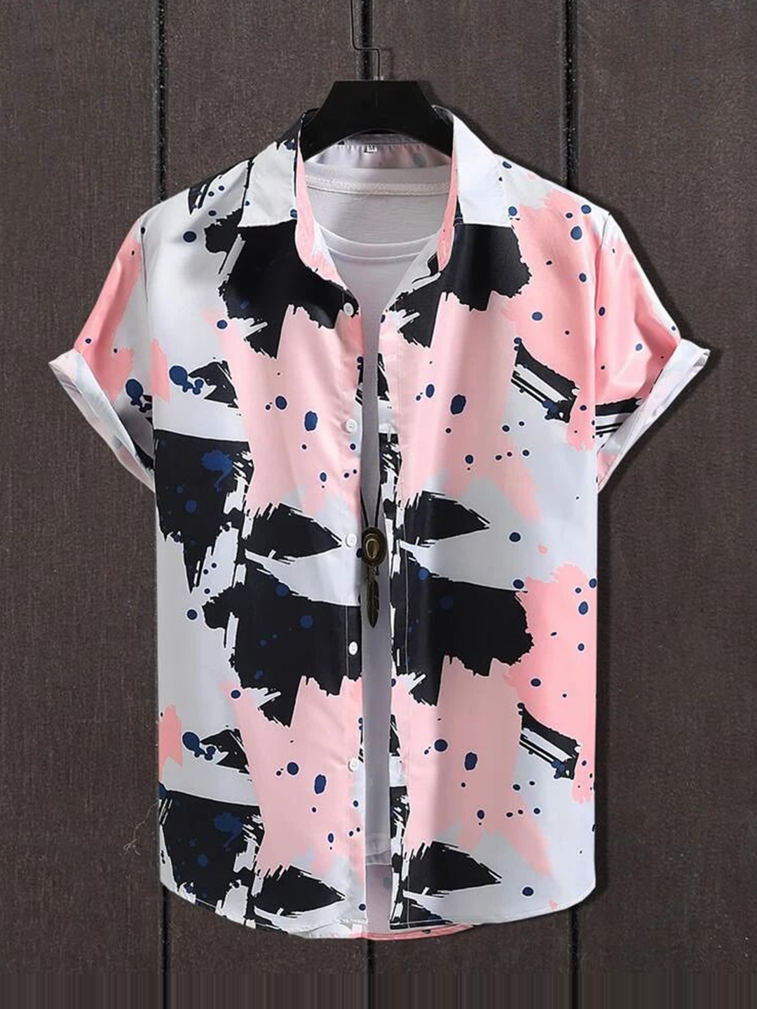 

Metronaut Men Opaque Printed Casual Shirt, Black
