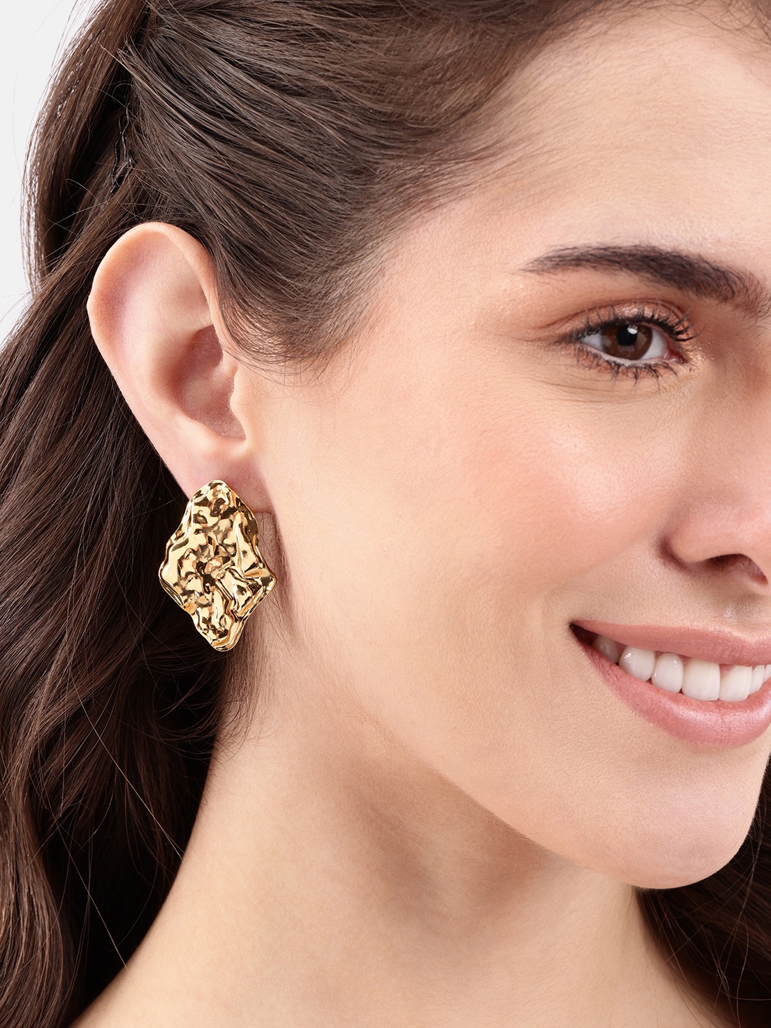 

DressBerry Contemporary Drop Earrings, Gold