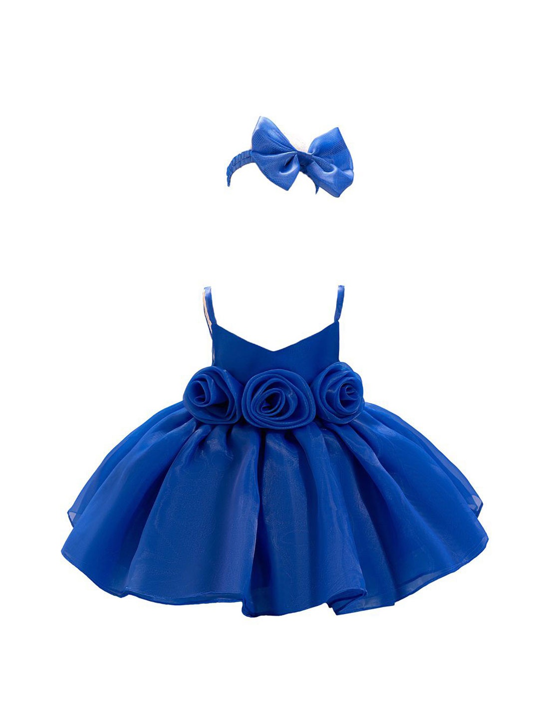 

StyleCast x Revolte Girls Shoulder Straps Mini Fit & Flare Dress, Blue