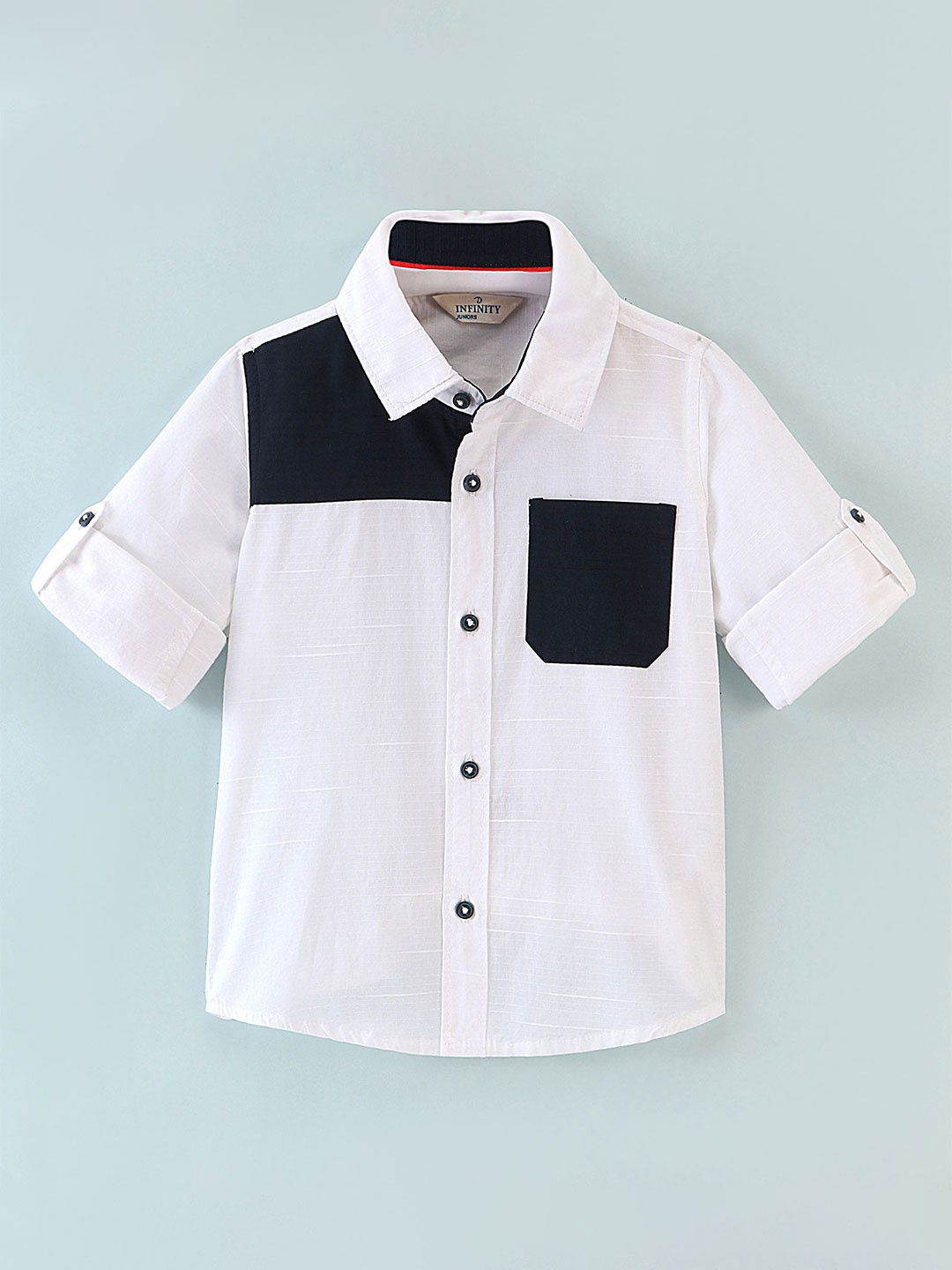 

Infinity Boys Tailored Fit Opaque Casual Shirt, White