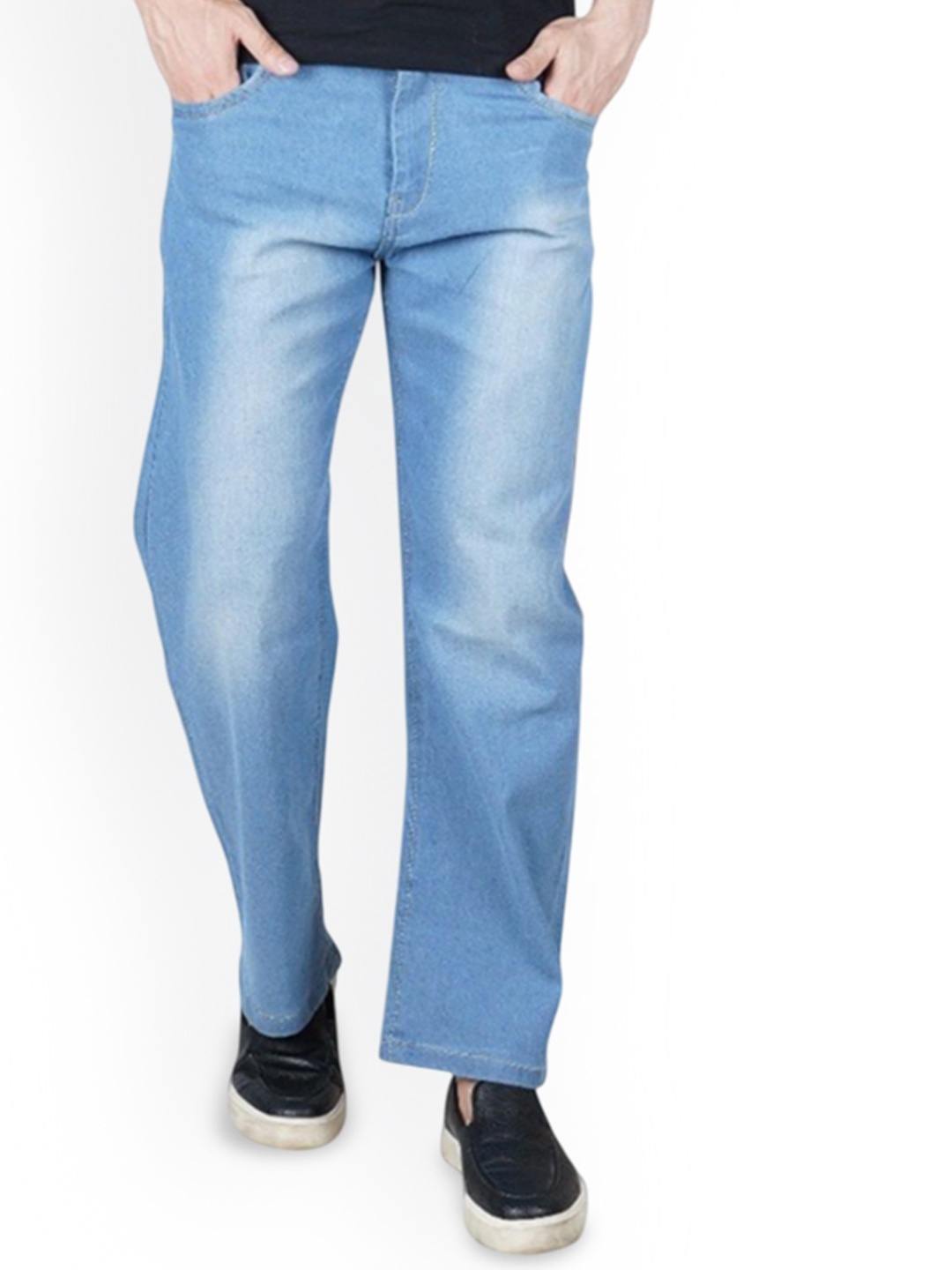 

LINARIA Men Regular Fit Mid-Rise Classic Light Fade Jeans, Blue