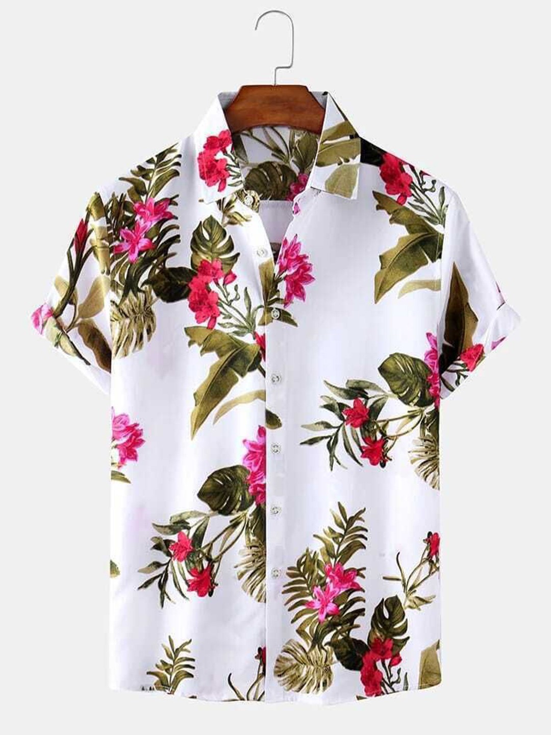 

Metronaut Men Floral Opaque Printed Casual Shirt, Pink