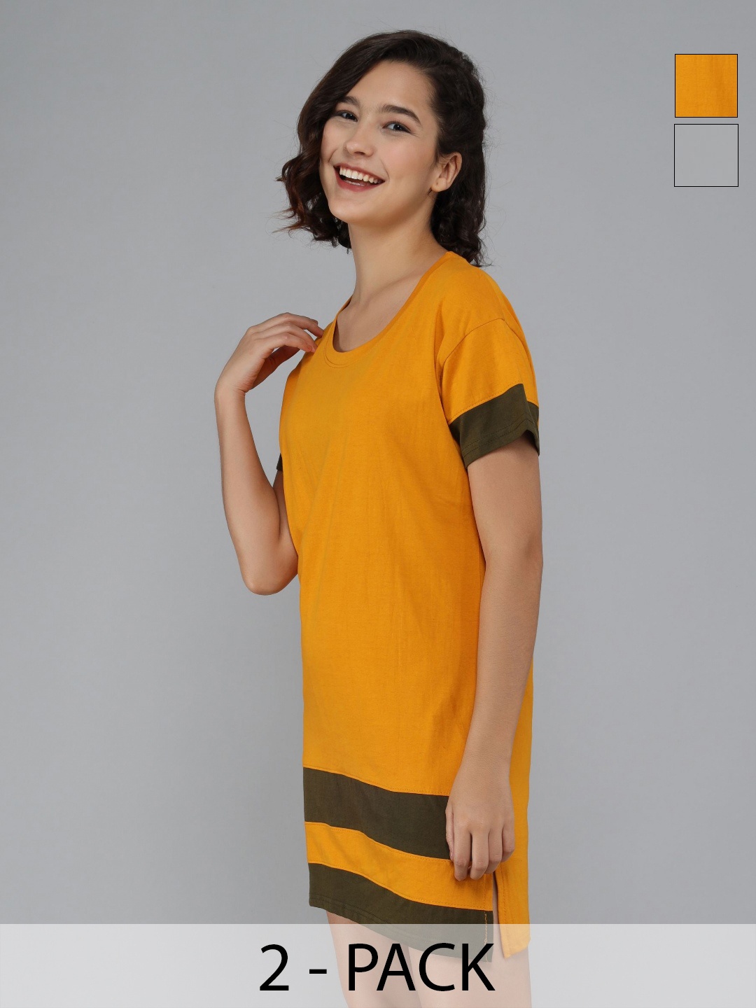 

Dreambe Women 2 Pockets T-shirt, Multi