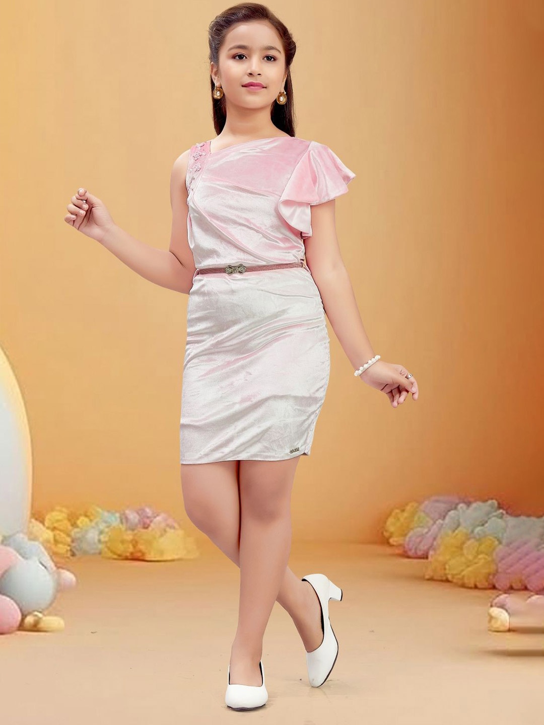 

Lei-Chie Girls Bodycon Midi Dress, Pink