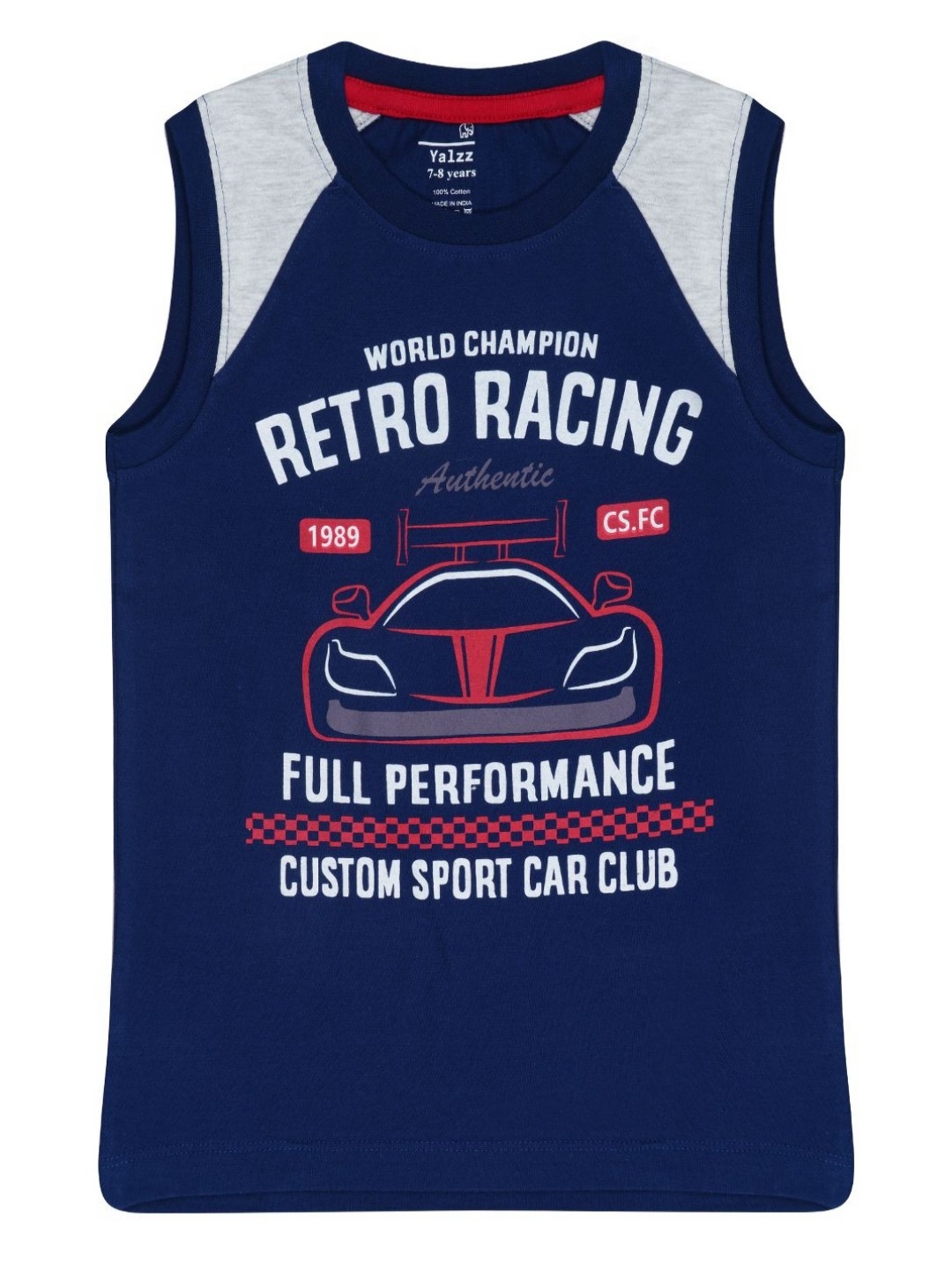 

YALZZ Boys Printed T-shirt, Navy blue