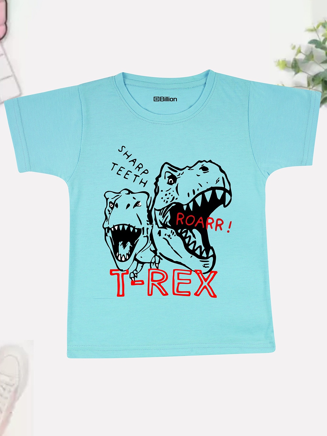 

Billion Boys Printed Bio Finish T-shirt, Turquoise blue
