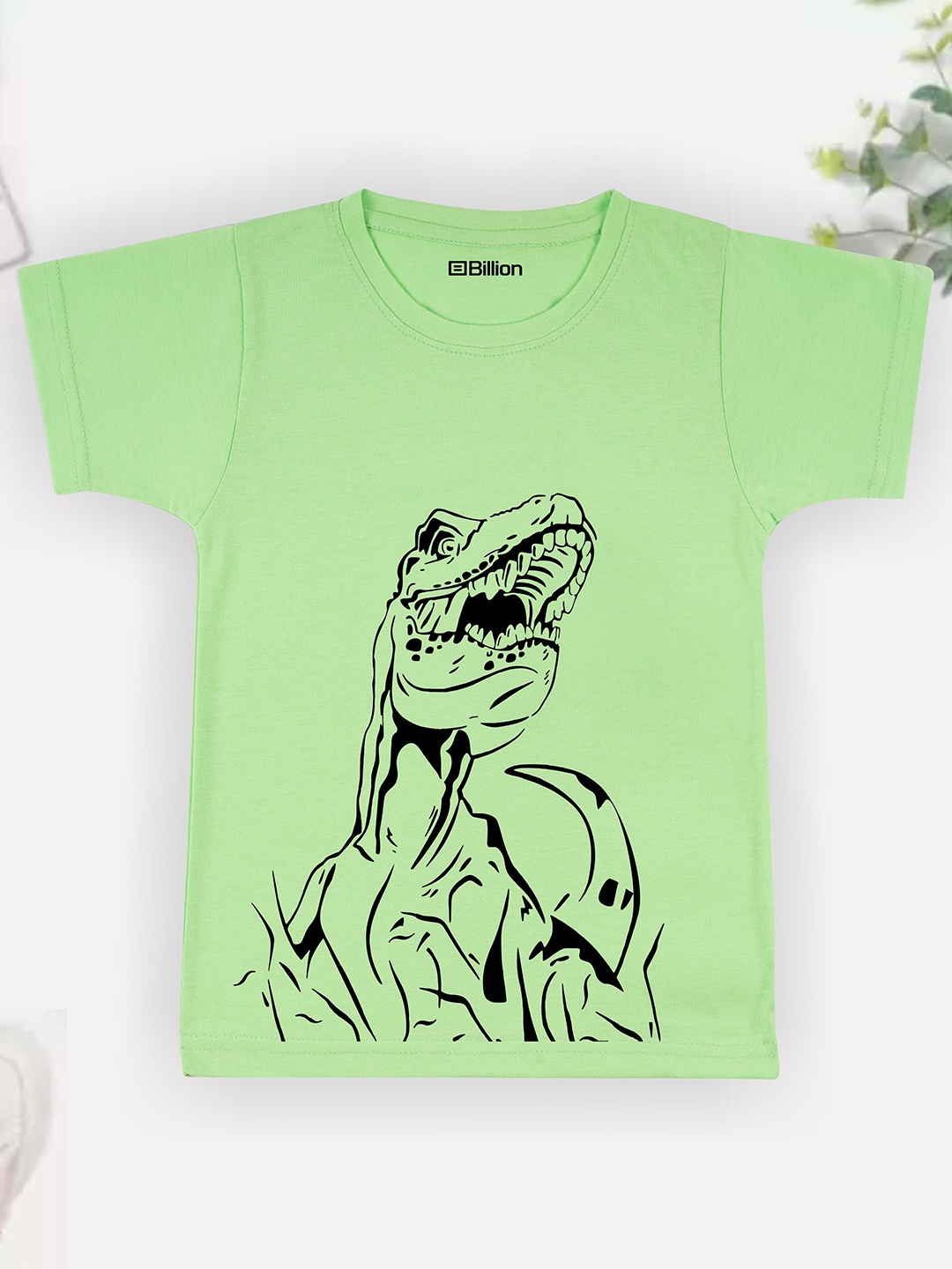 

Billion Boys Printed Bio Finish T-shirt, Green