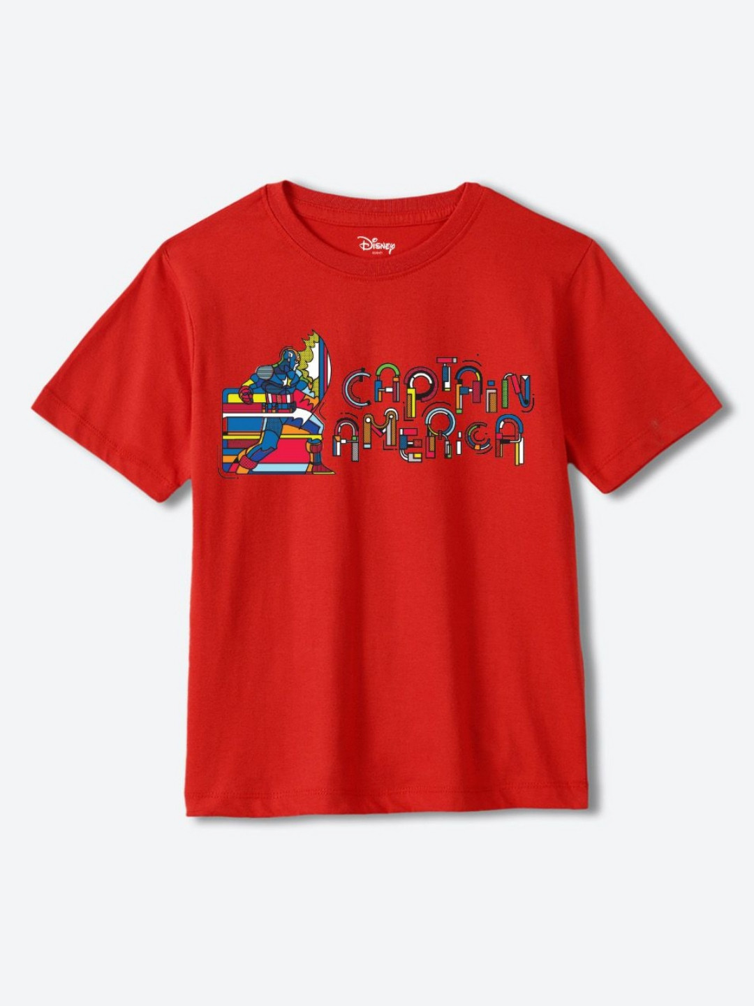 

Wear Your Mind Boys Avengers Printed Pure Cotton T-shirt, Red