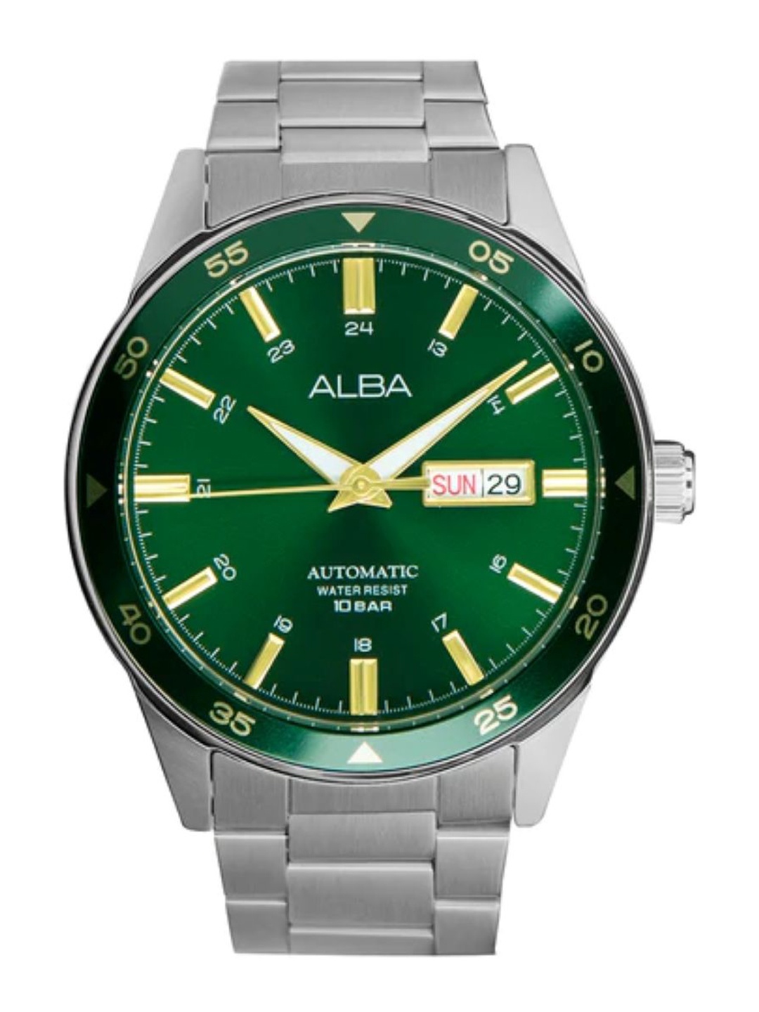 

ALBA Green Dial Automatic Watch- AL4589X1