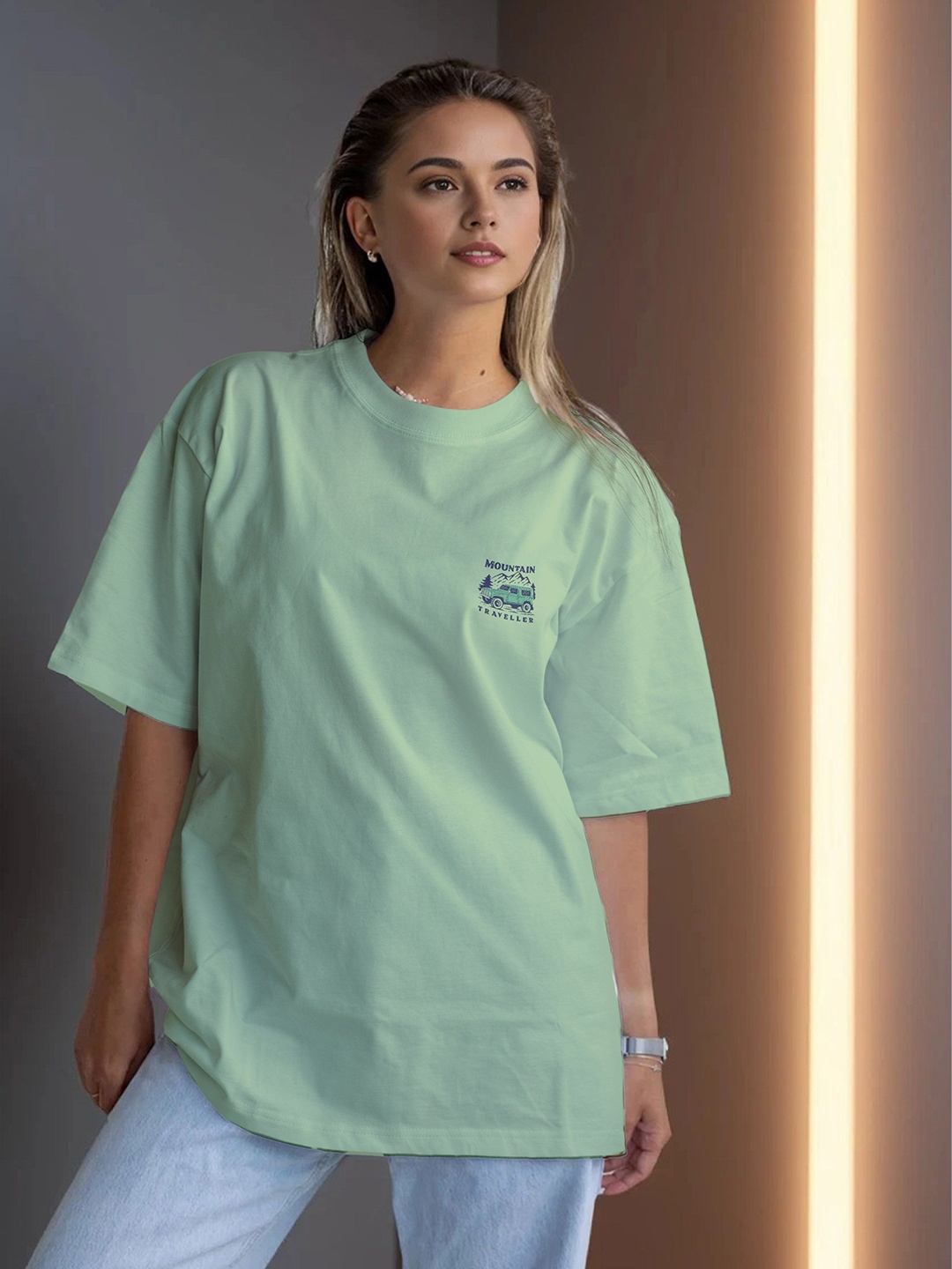 

Moda Rapido Women T-shirt, Sea green