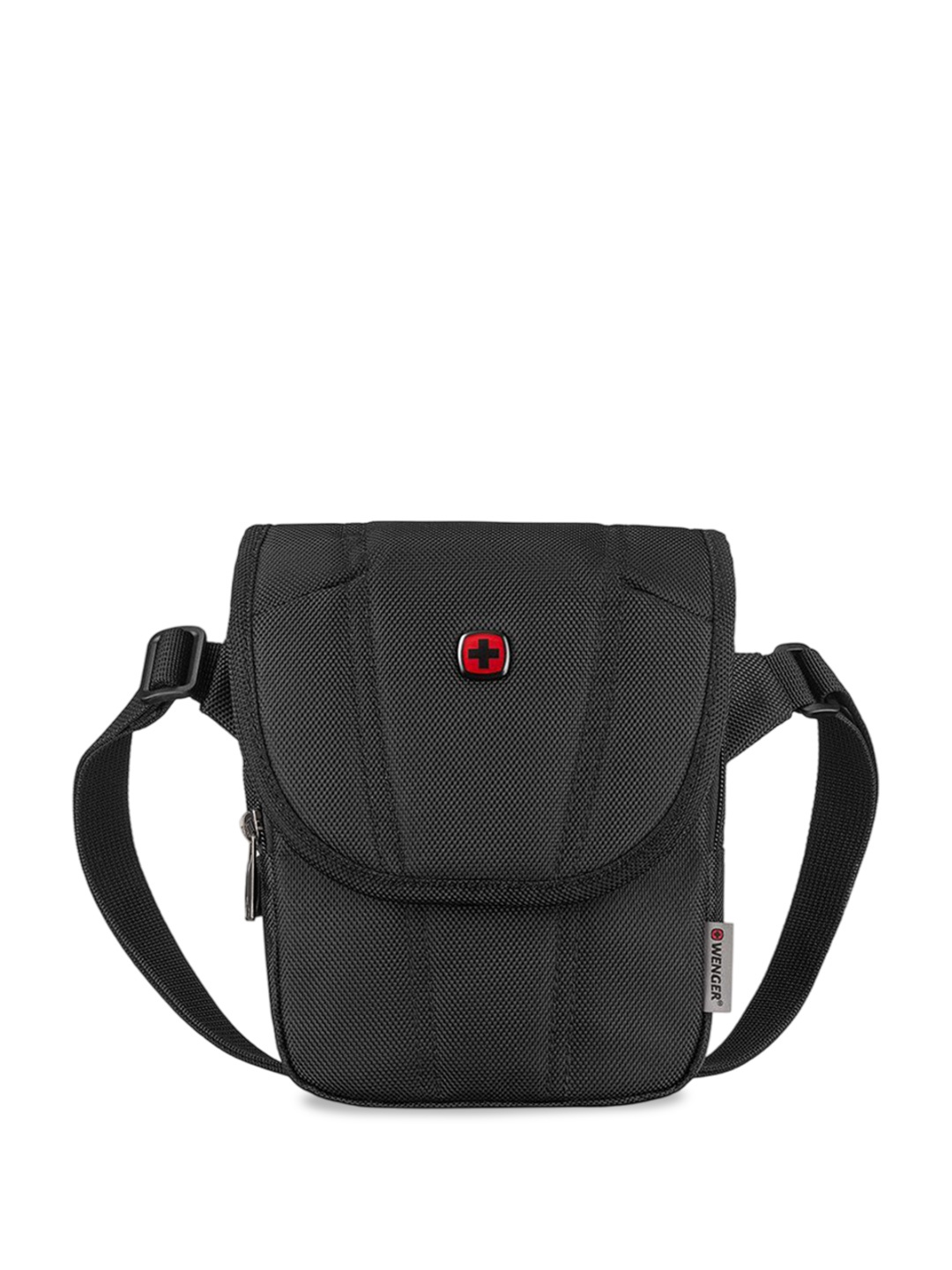 

Wenger Structured Sling Bag with Tasselled, Black