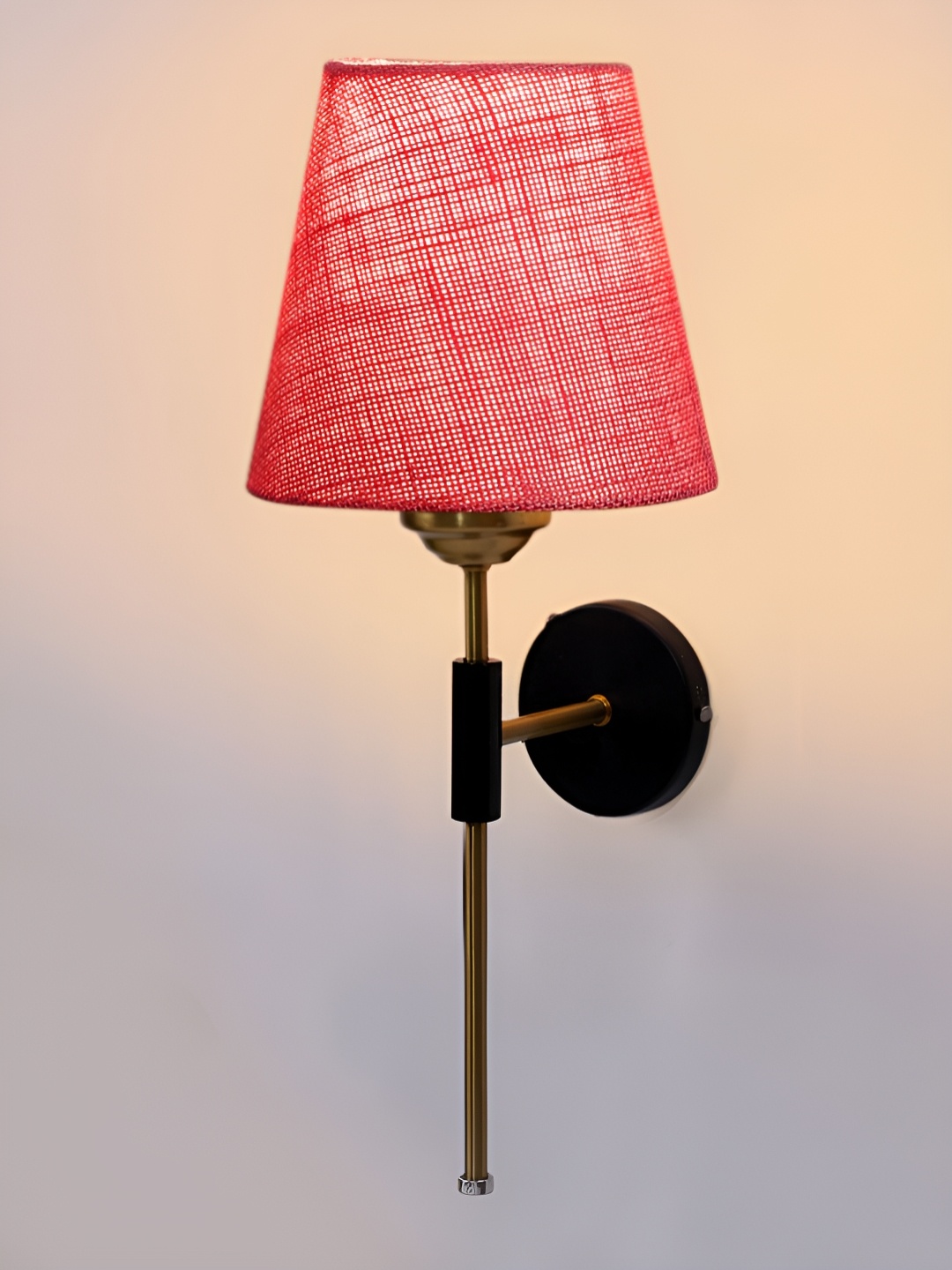 

Devansh Pink Metal Traditional Frustum Shaped Wall Lamp