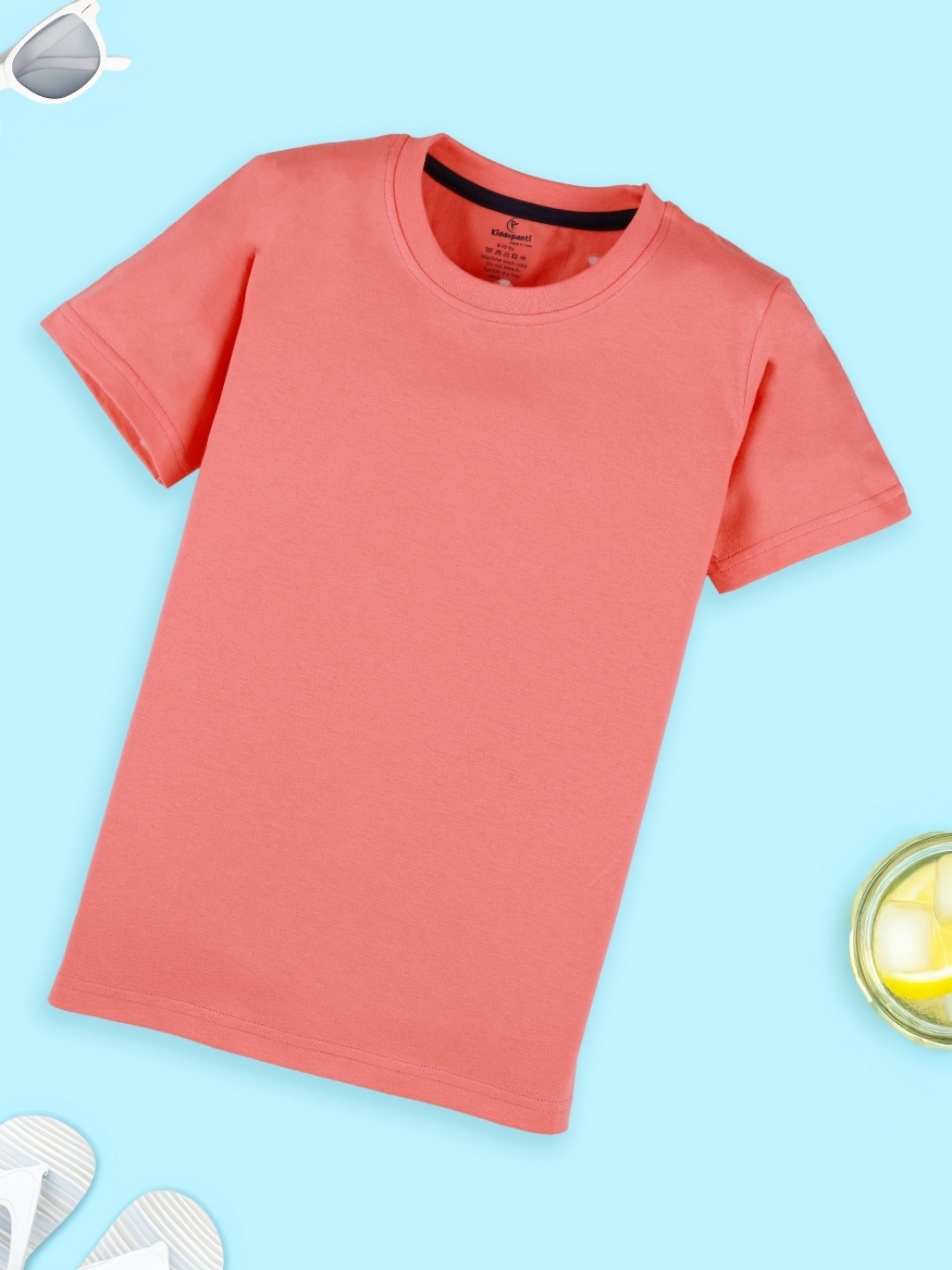

KiddoPanti Boys T-shirt, Coral