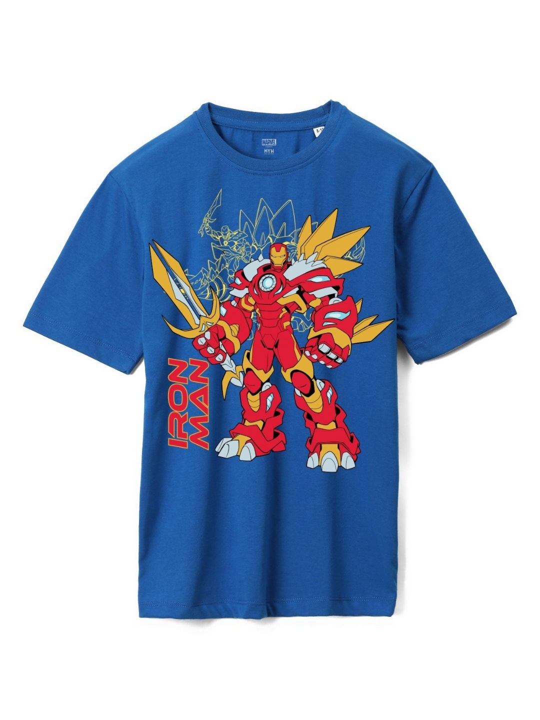 

Wear Your Mind Boys Avengers Printed Pure Cotton T-shirt, Blue