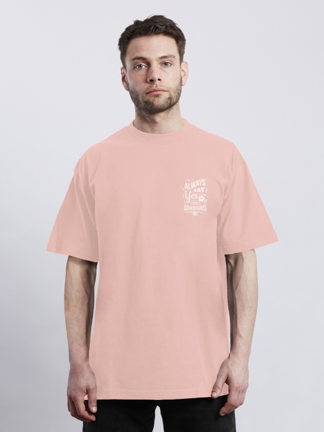 

Moda Rapido Men Printed Pockets T-shirt, Peach