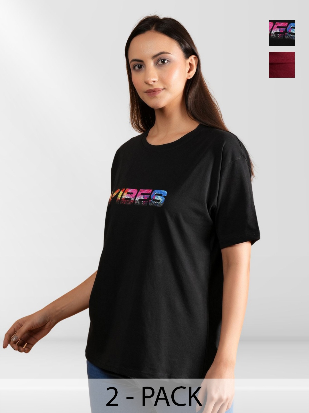 

BAESD Women Typography 2 Printed T-shirt, Multi