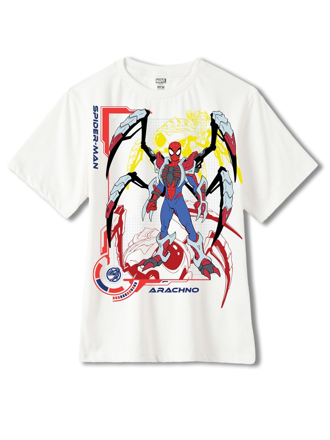 

Wear Your Mind Boys Printed Pure Cotton T-shirt, White