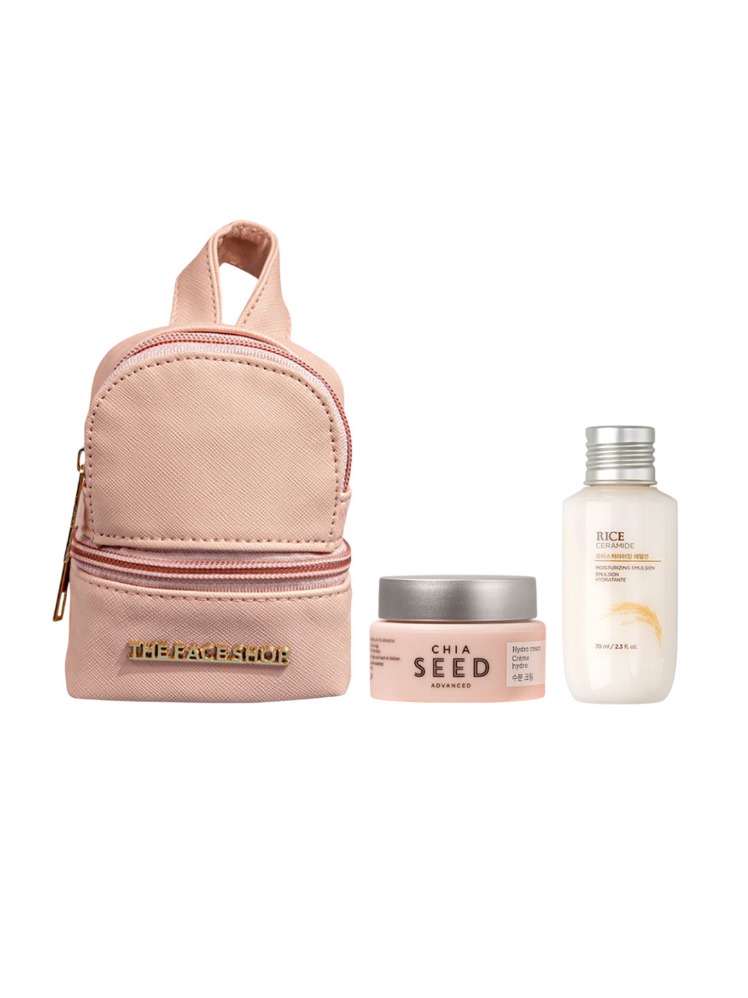 

The Face Shop Set Of 2 Chia Seed Hydro Creme 25 ml & Ceramides Emulsion 70 ml, White