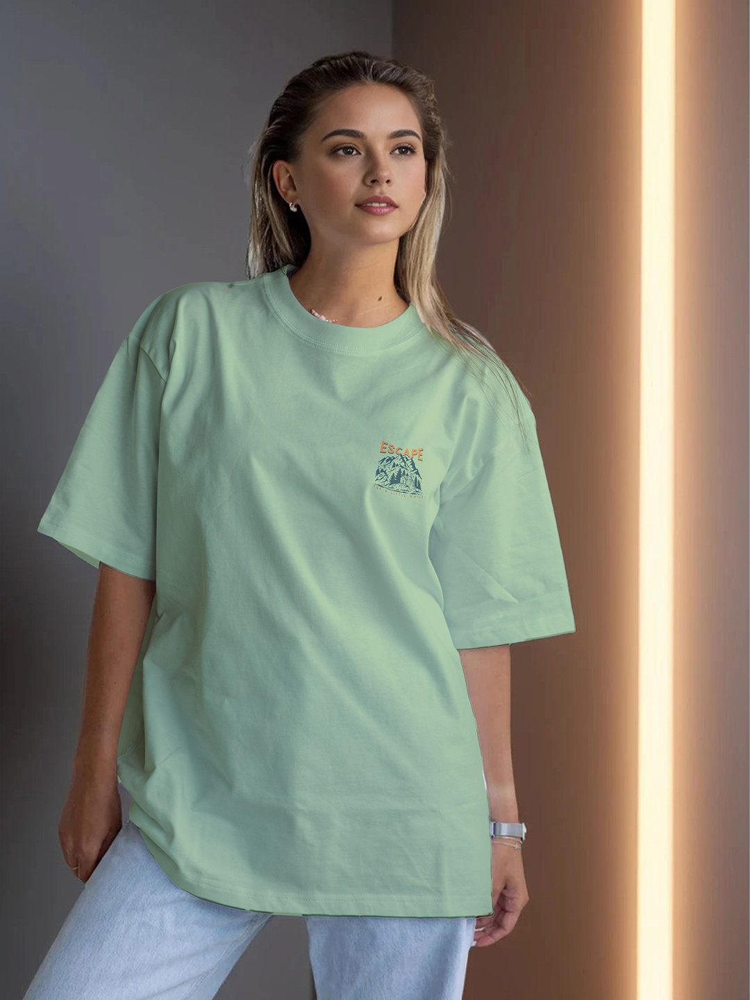 

Moda Rapido Women T-shirt, Sea green