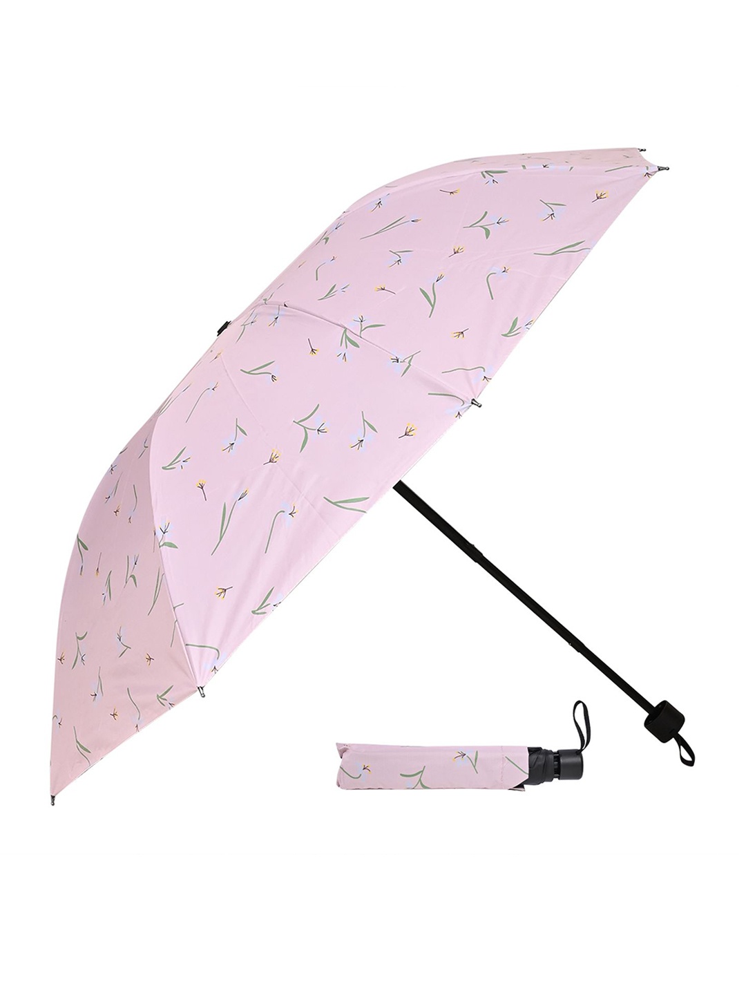 

LOOM LEGACY Manual 3 Fold Floral Umbrellas, Pink