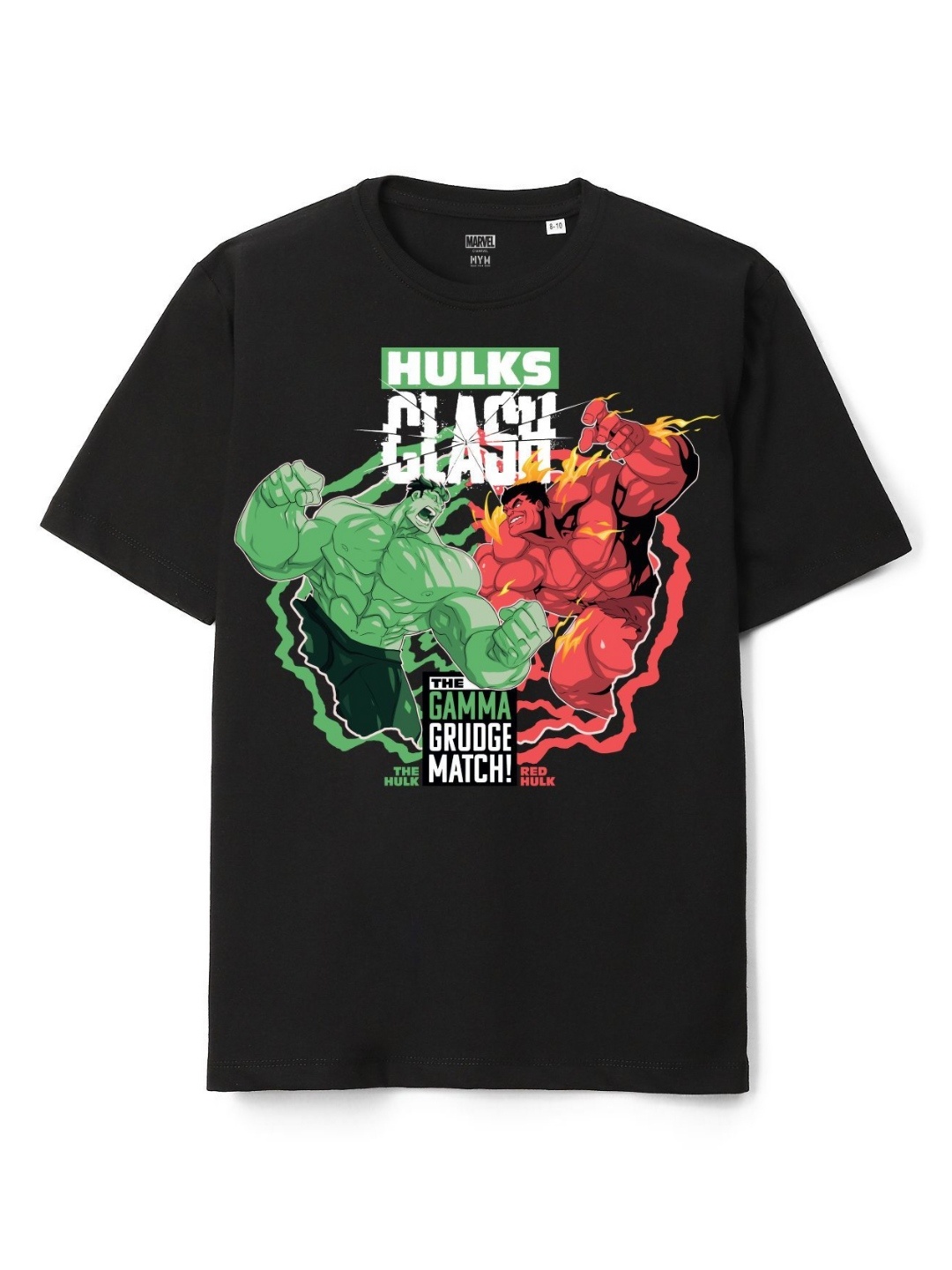 

Wear Your Mind Boys Avengers Printed Pure Cotton T-shirt, Black