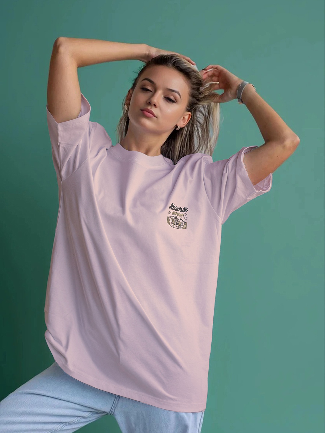 

Moda Rapido Women T-shirt, Peach