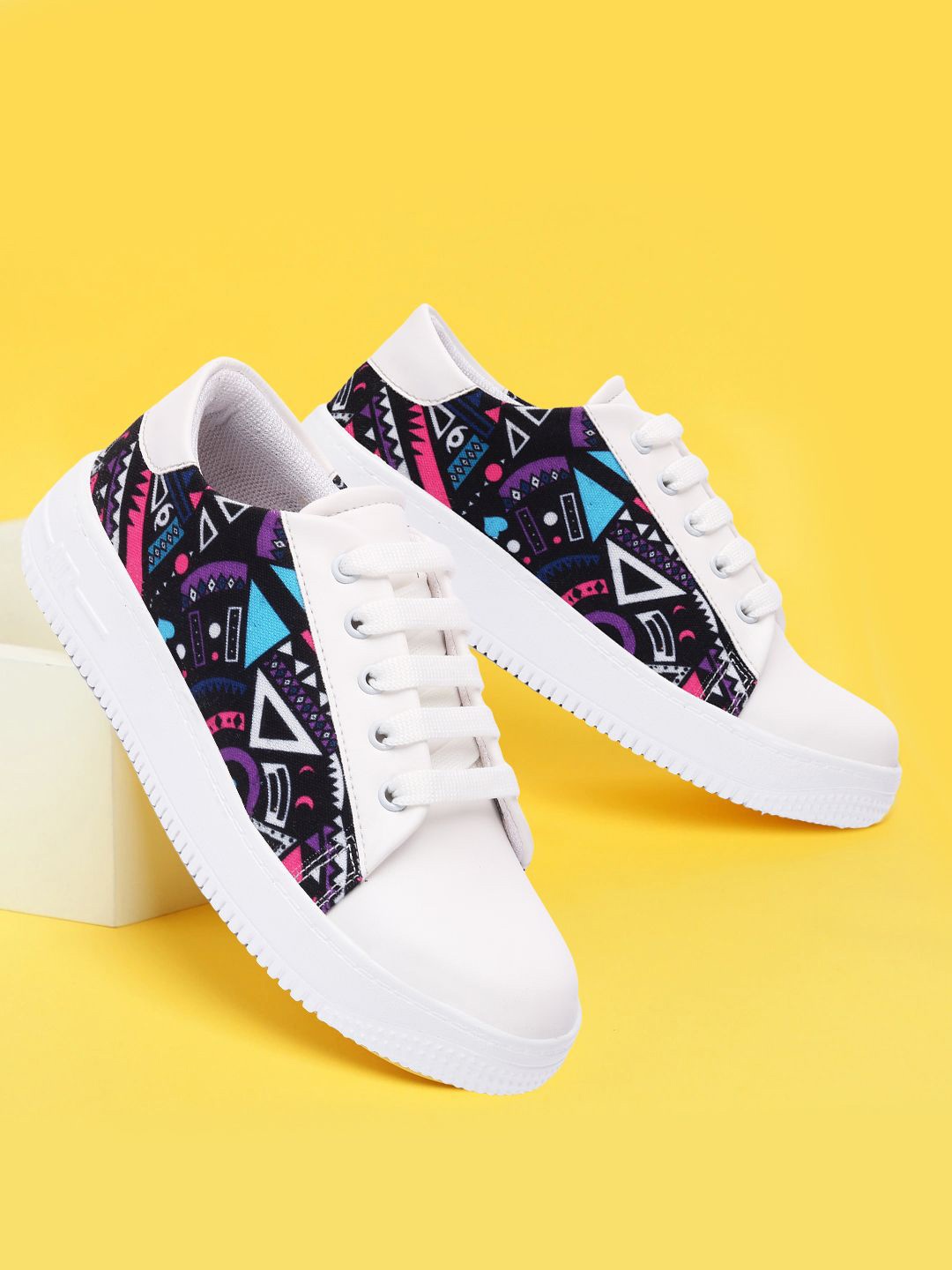 

X XIOTA Women Printed Sneakers, Blue