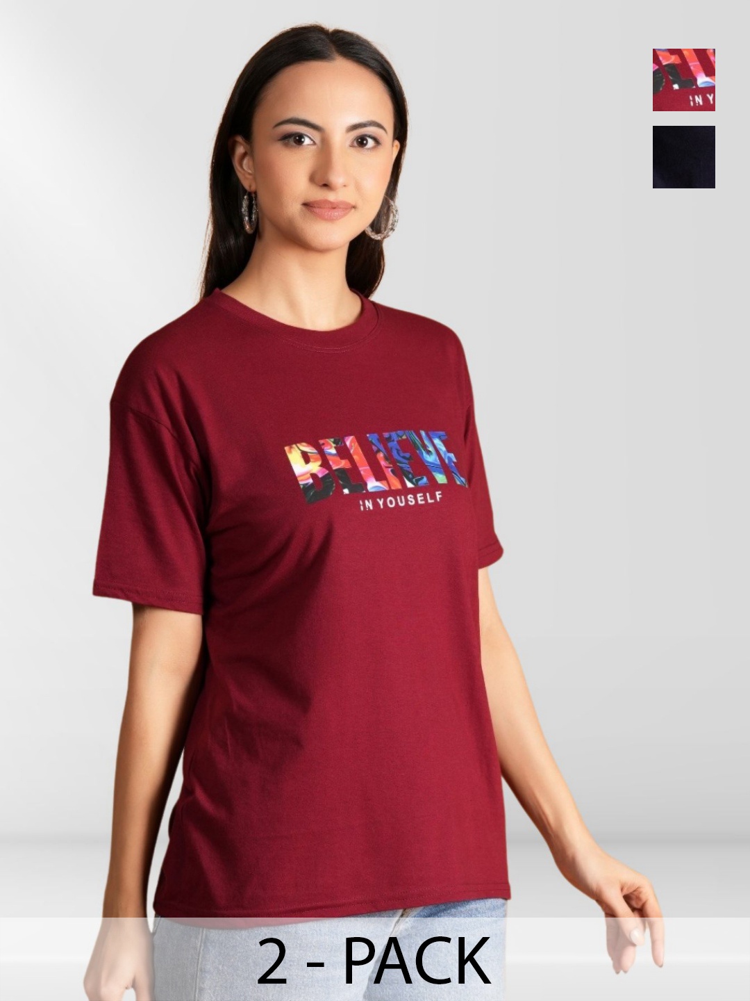 

BAESD Women Typography 2 Printed T-shirt, Multi