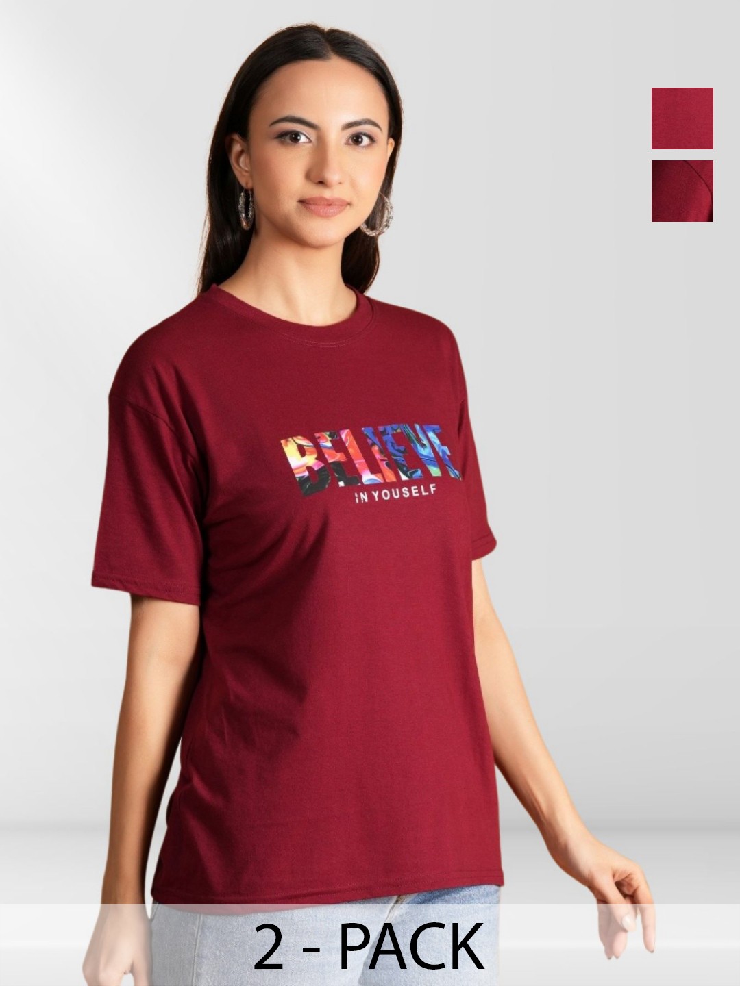 

BAESD Women Typography 2 Printed T-shirt, Multi