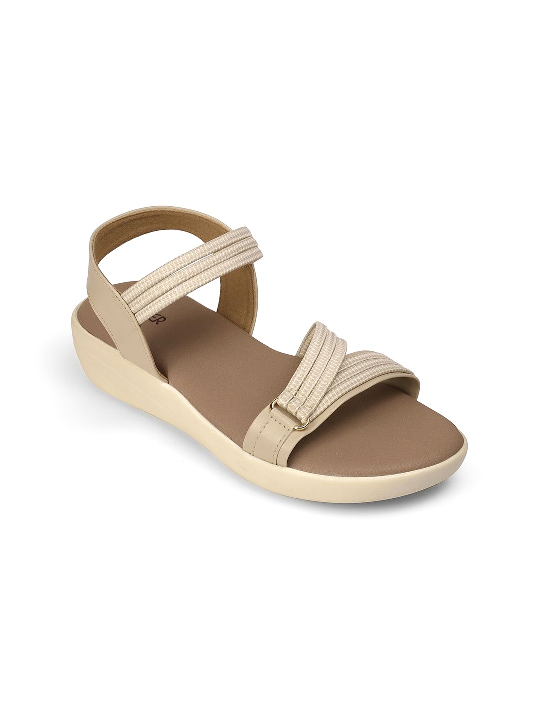

PEPPER Women Open Toe Flats with Bows, Cream