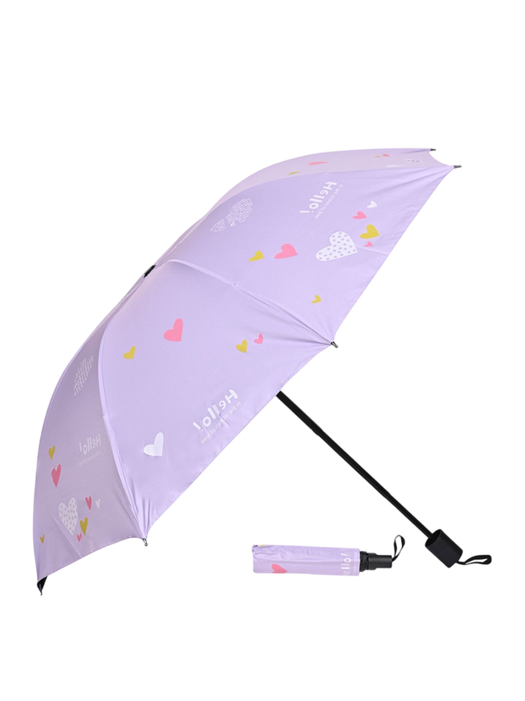

LOOM LEGACY Manual 3 Fold Floral Umbrellas, Purple