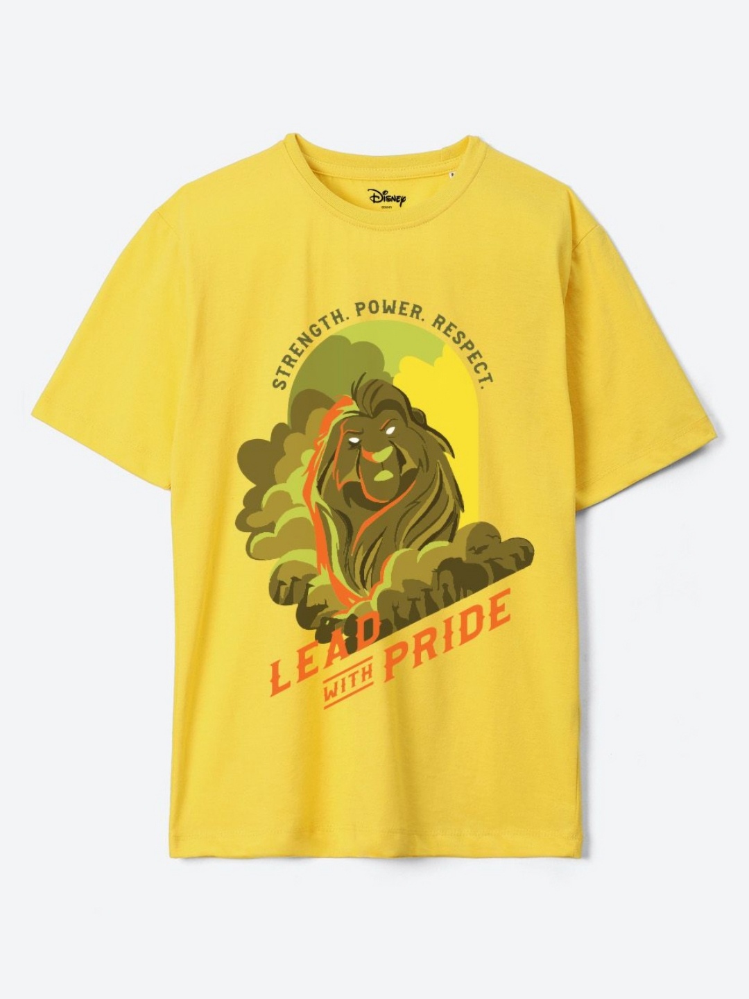 

Wear Your Mind Boys Lion King Printed Pure Cotton T-shirt, Yellow