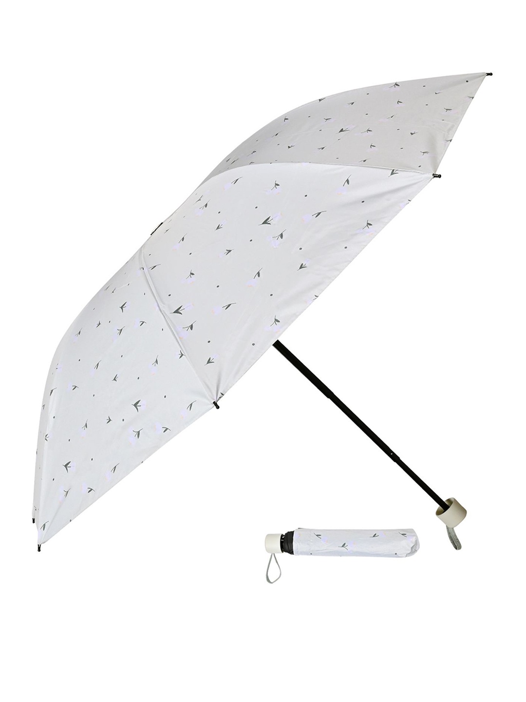 

LOOM LEGACY Manual 3 Fold Floral Umbrellas, Green