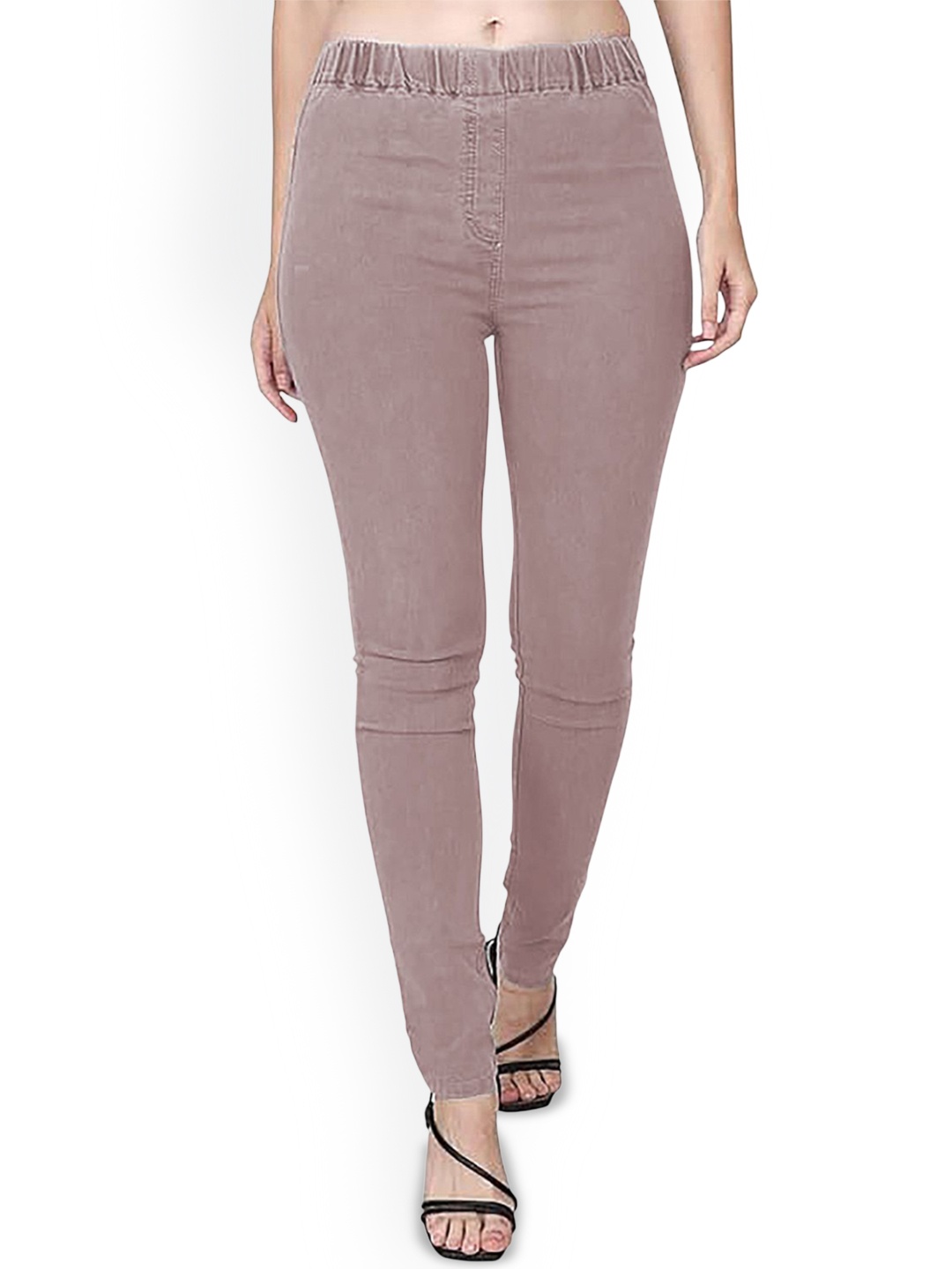 

Trusha Dresses Women Slim Fit Stretchable Jeans, Pink