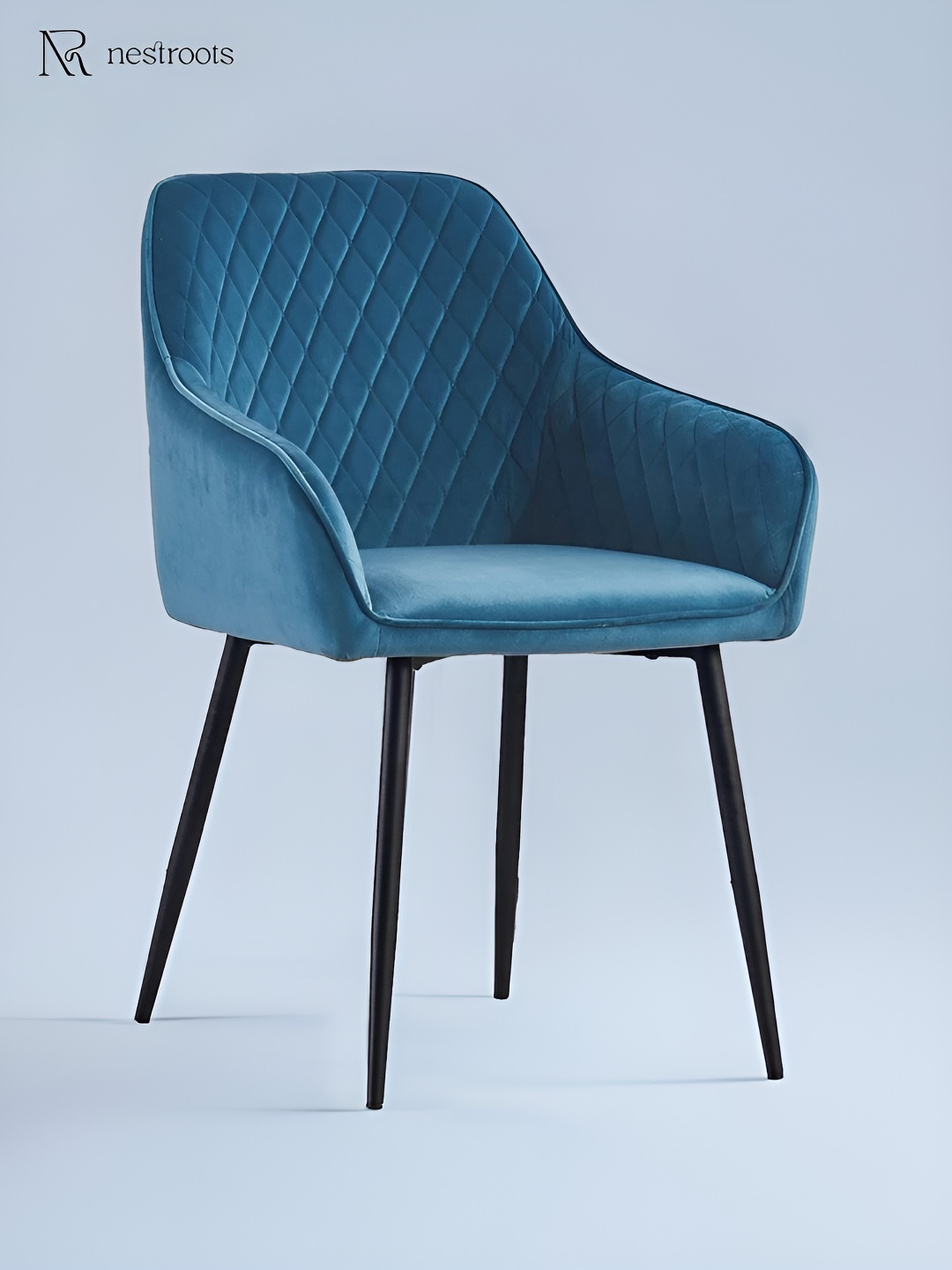 

nestroots Blue Vintage Faux Leather Home Office Chair